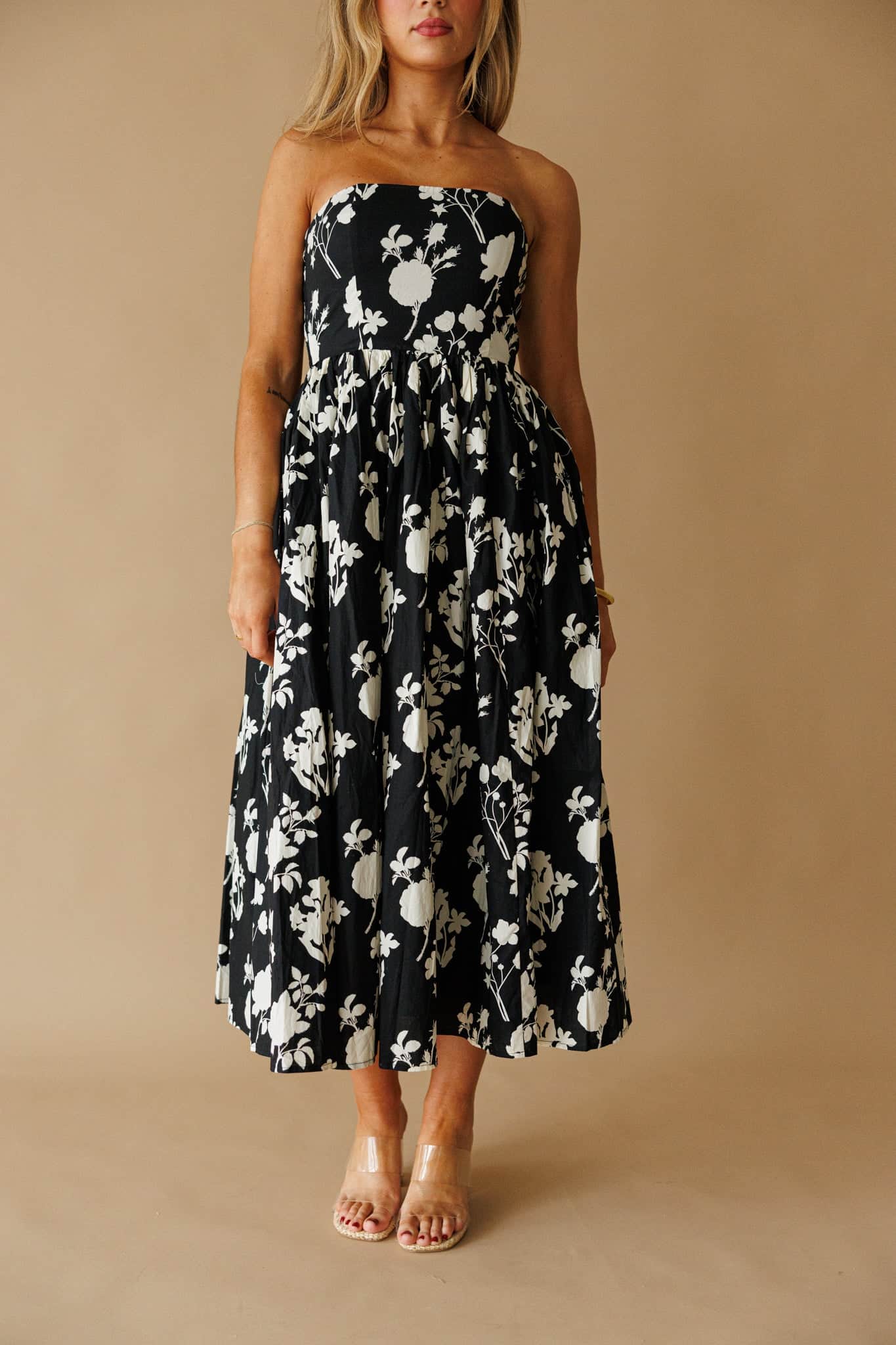Black Magnolia Dress