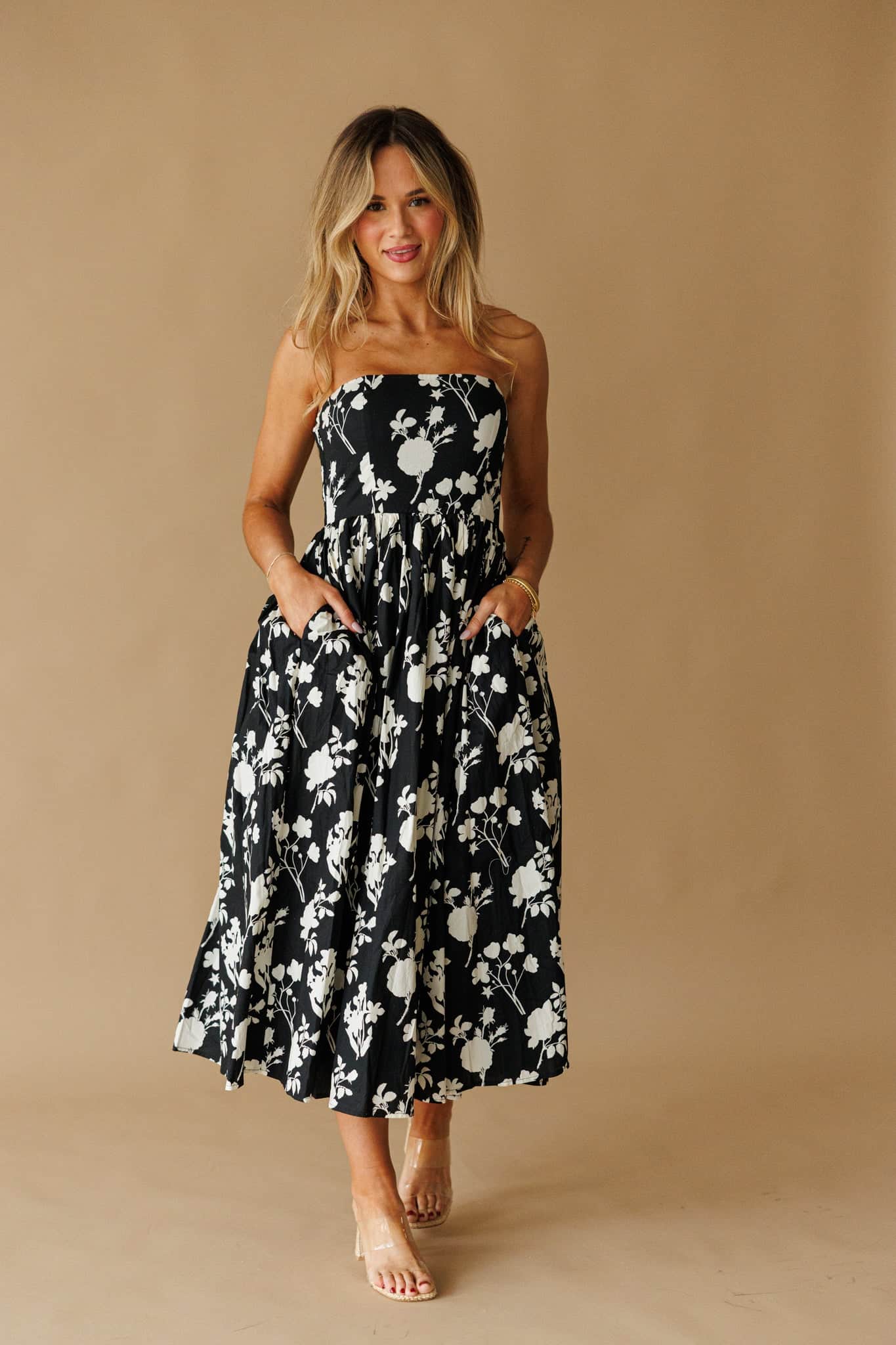 Black Magnolia Dress