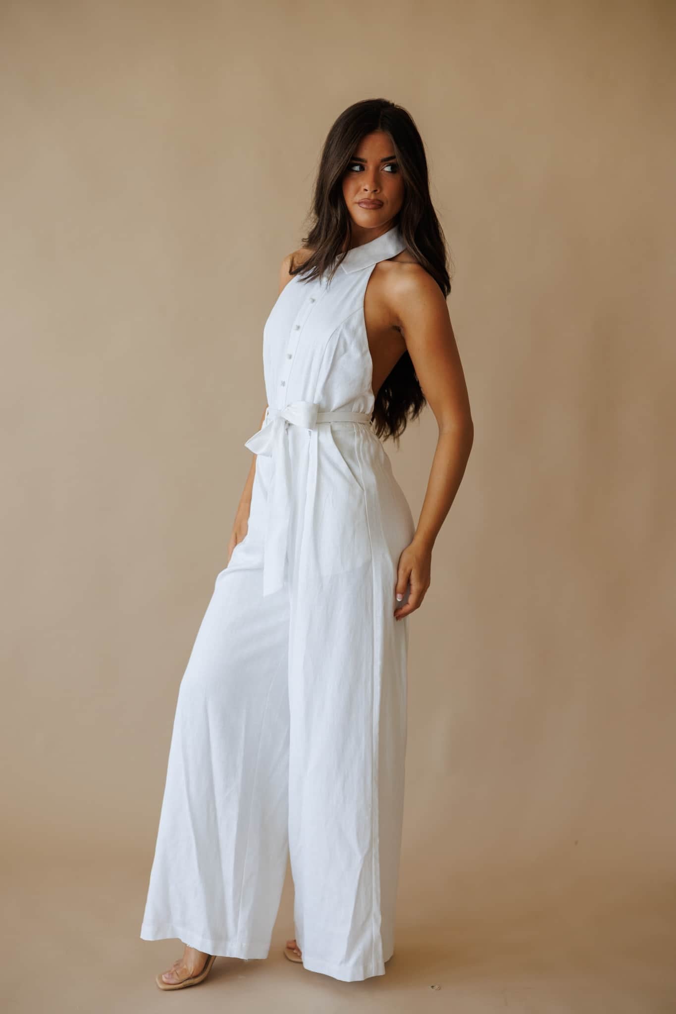 Vacay Vow Linen Jumpsuit