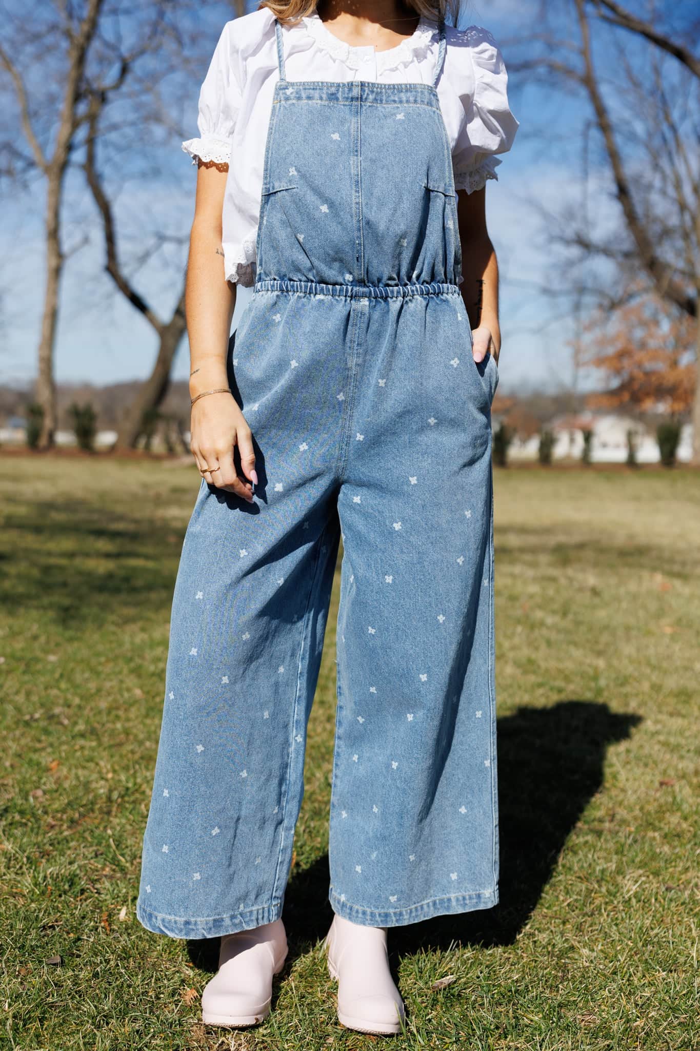 The Wildflower Denim Jumpsuit