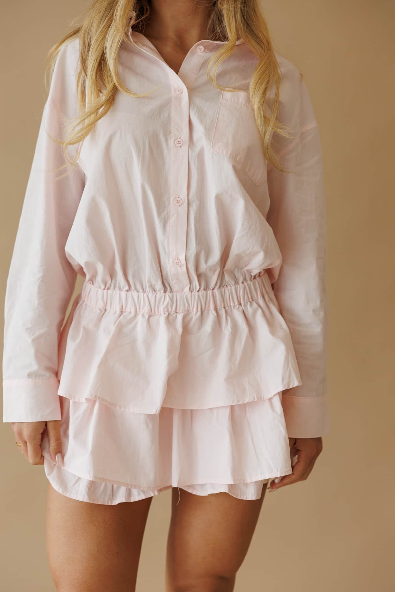 Baby Pink Ruffle Romper