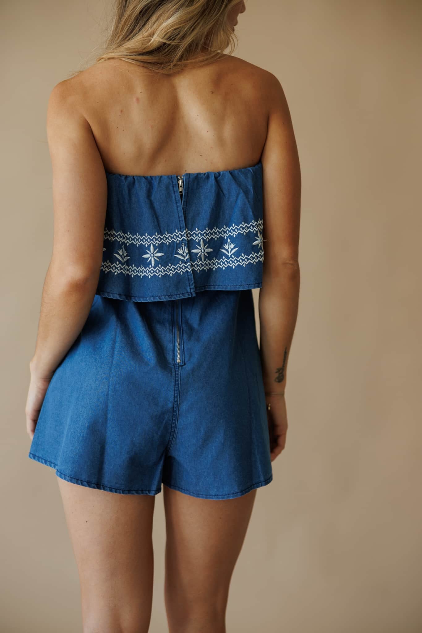 Indie Denim Romper