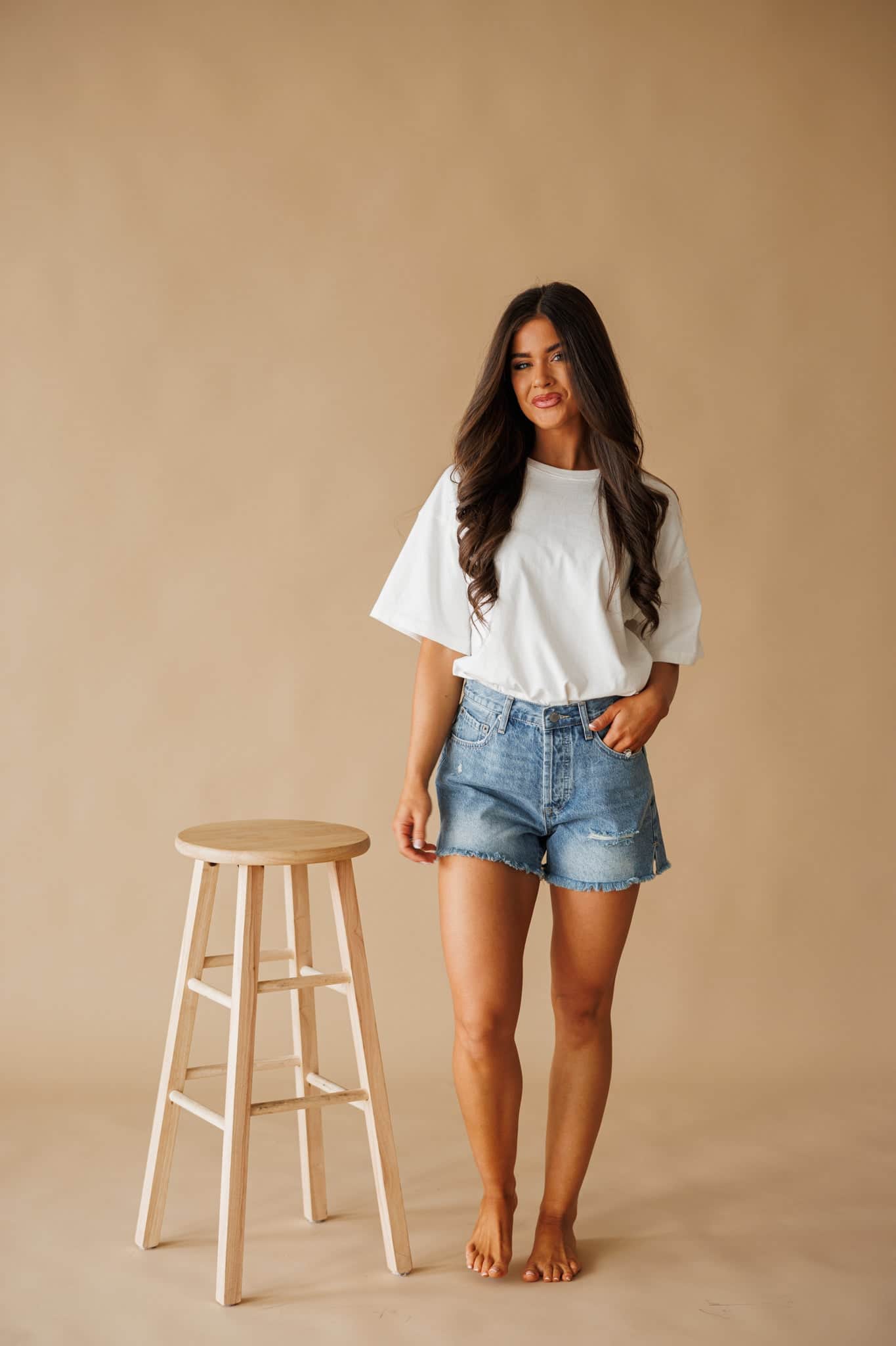 Indigo Denim Shorts