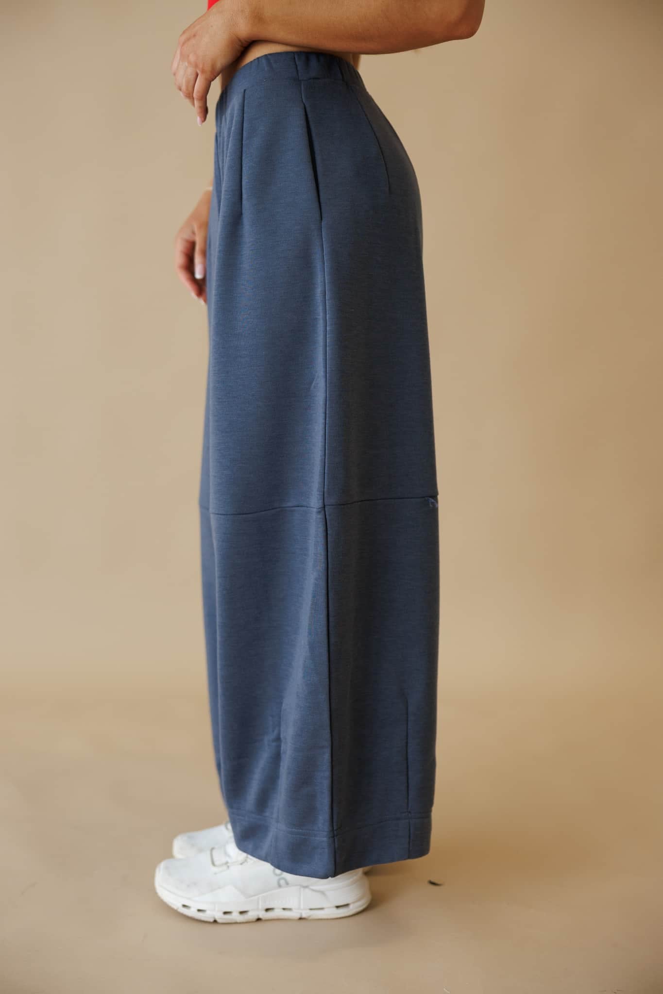 Blue Grey Barrel Sweatpants
