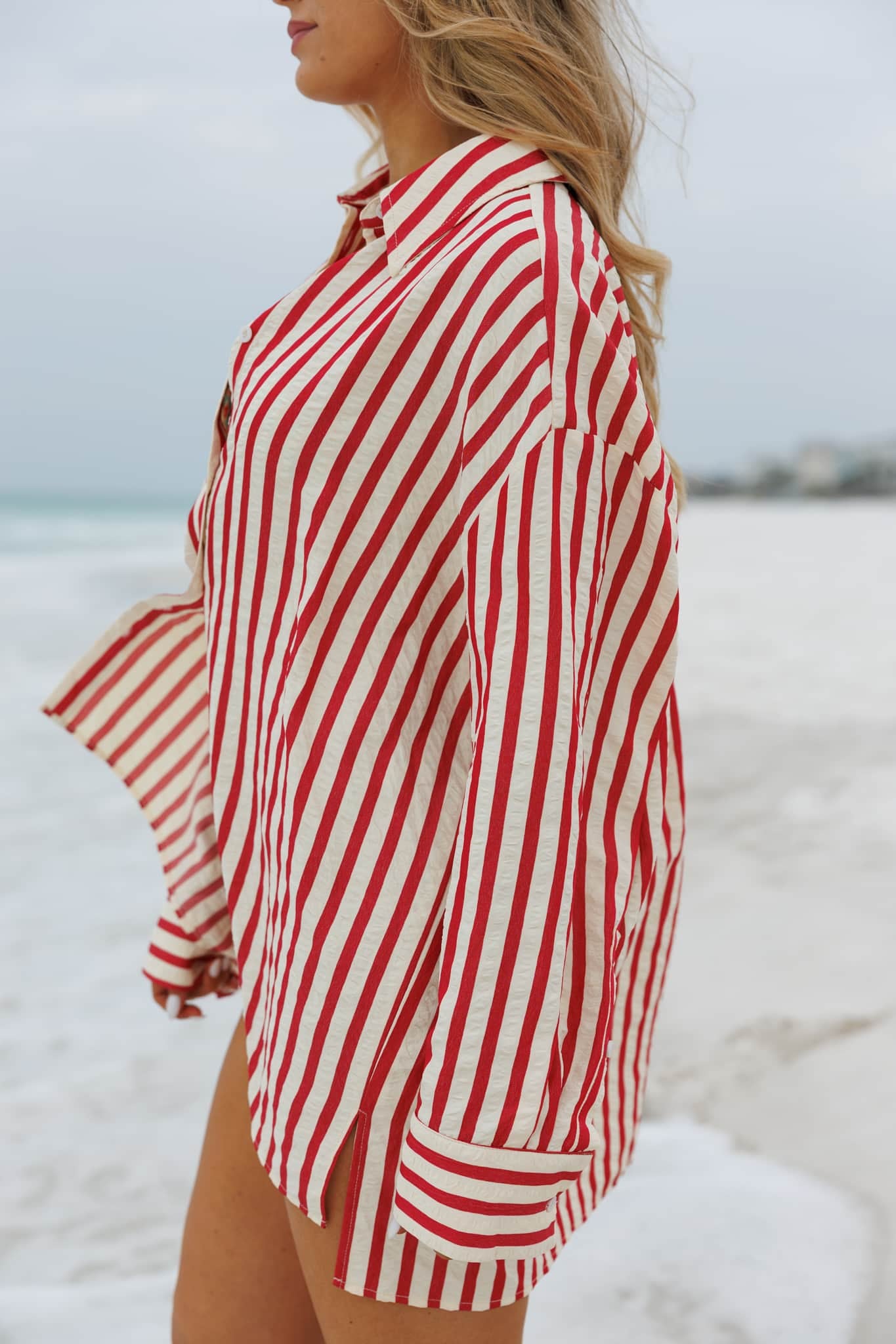 Red Tide Button Down