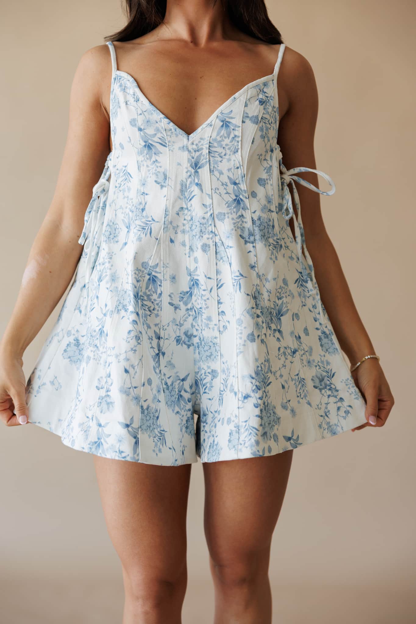 Sweet Carolina Floral Romper