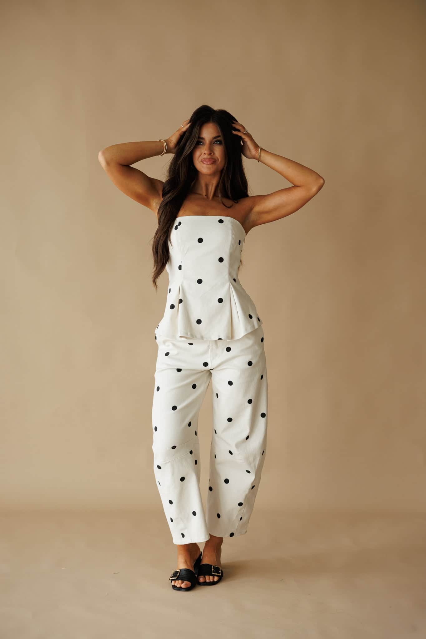 Ivory Polka Dot Top