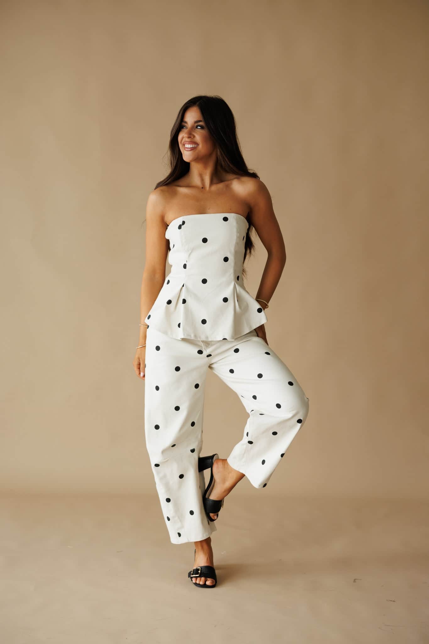 Ivory Polka Dot Top