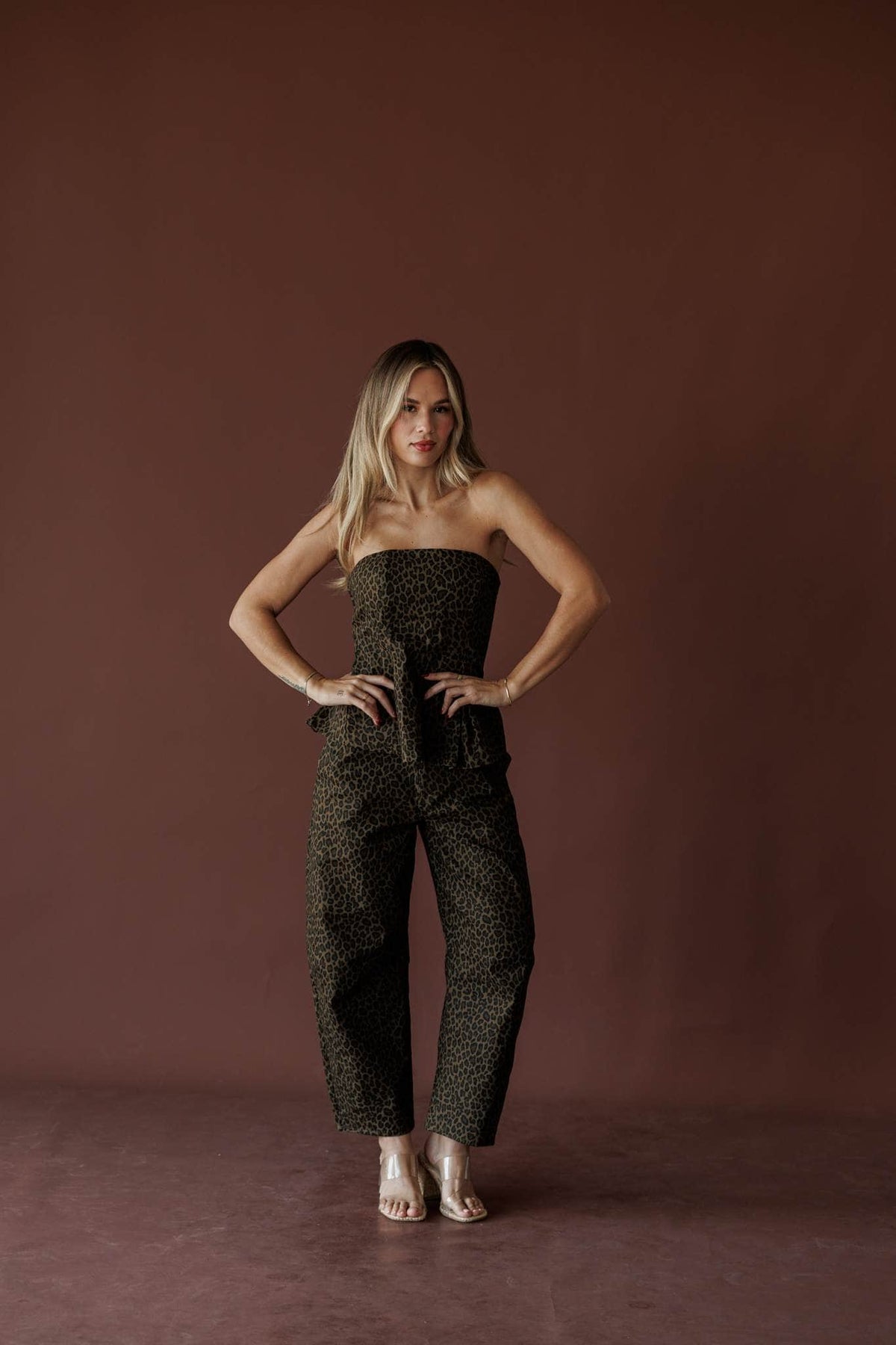 Leopard print pants