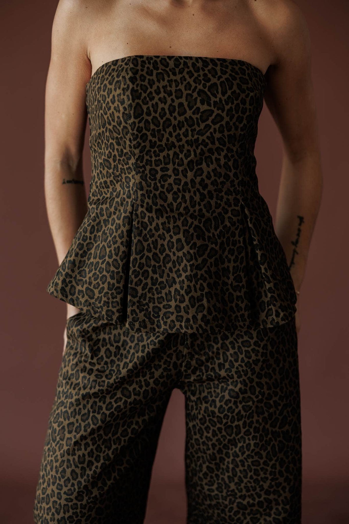 Leopard print top