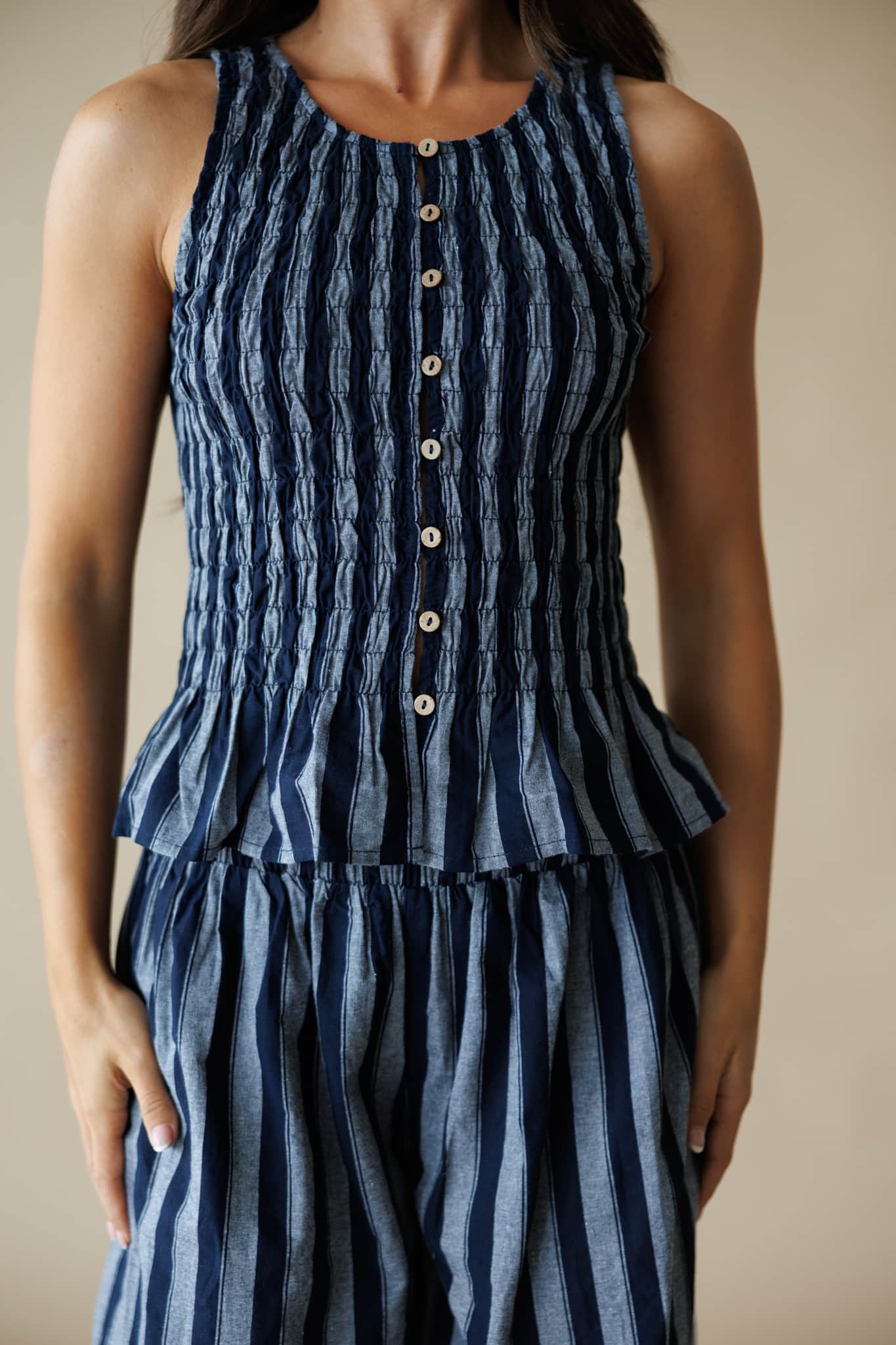 Marina Nights Striped Top