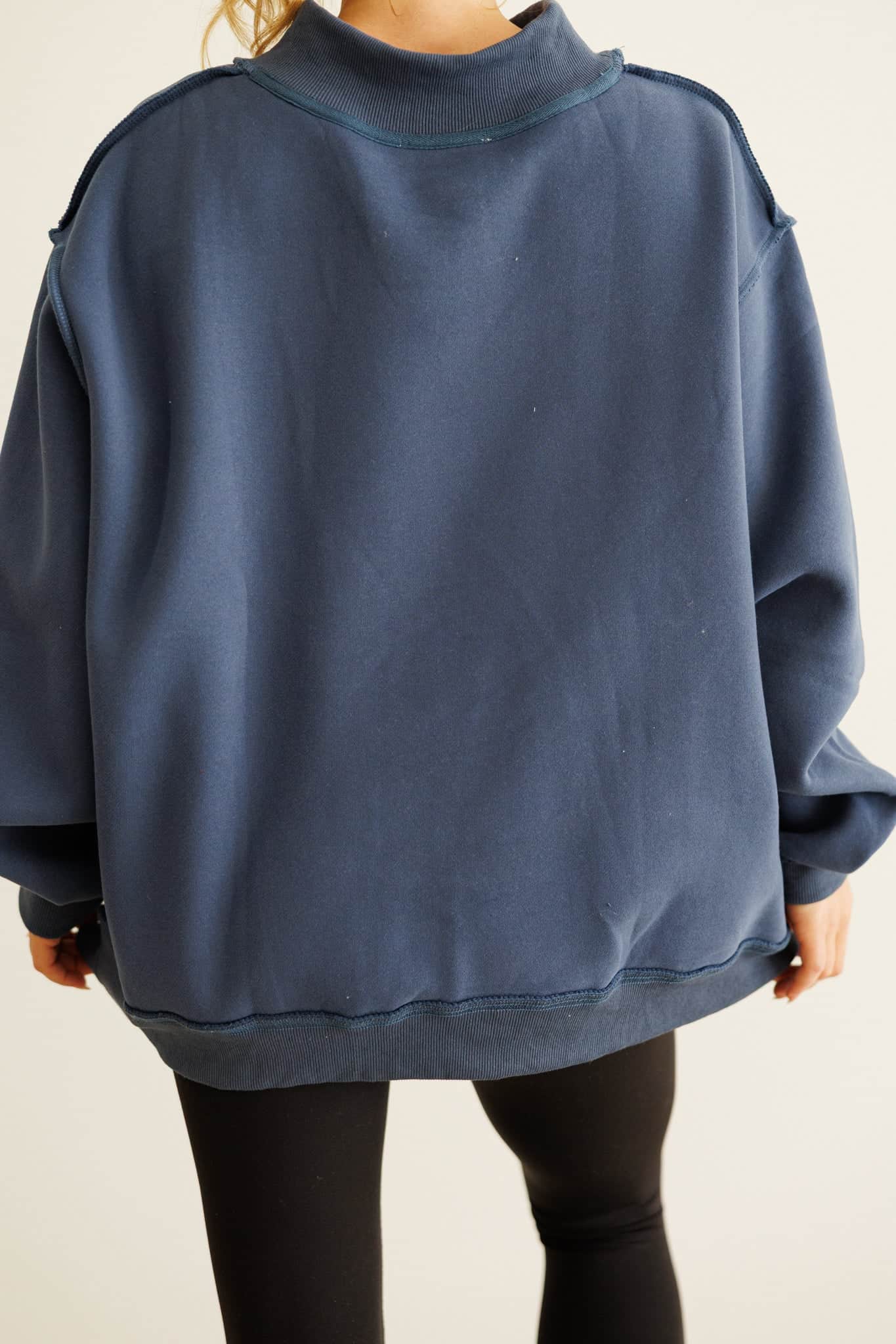 Power Down Mock Neck Sweatshirt