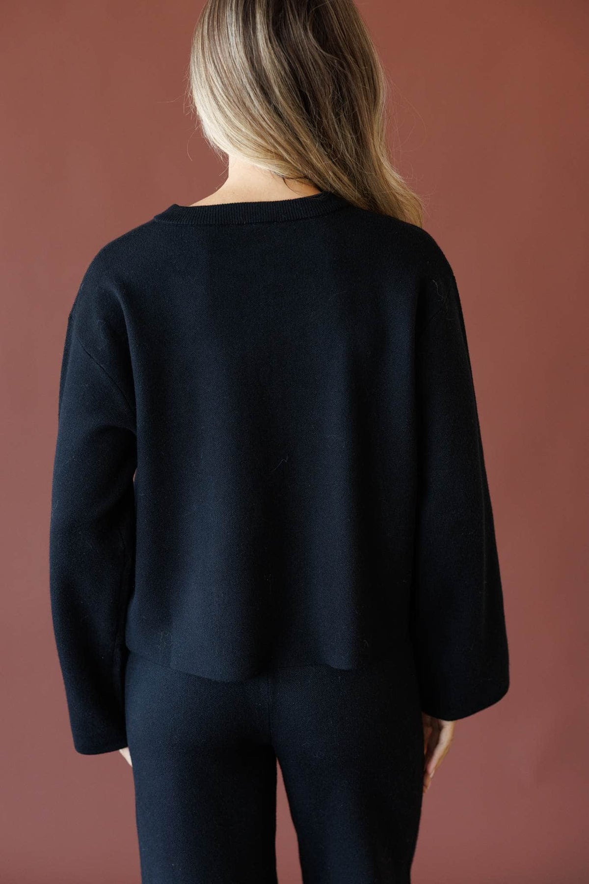 Black cardigan