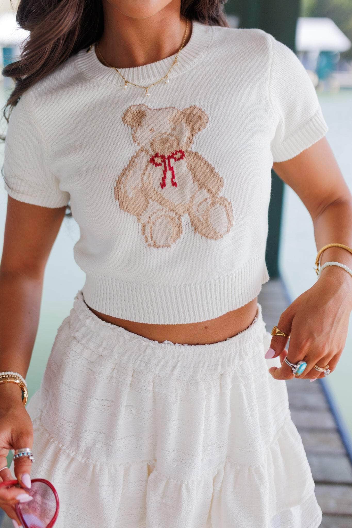 Teddy Bear Sweater Top