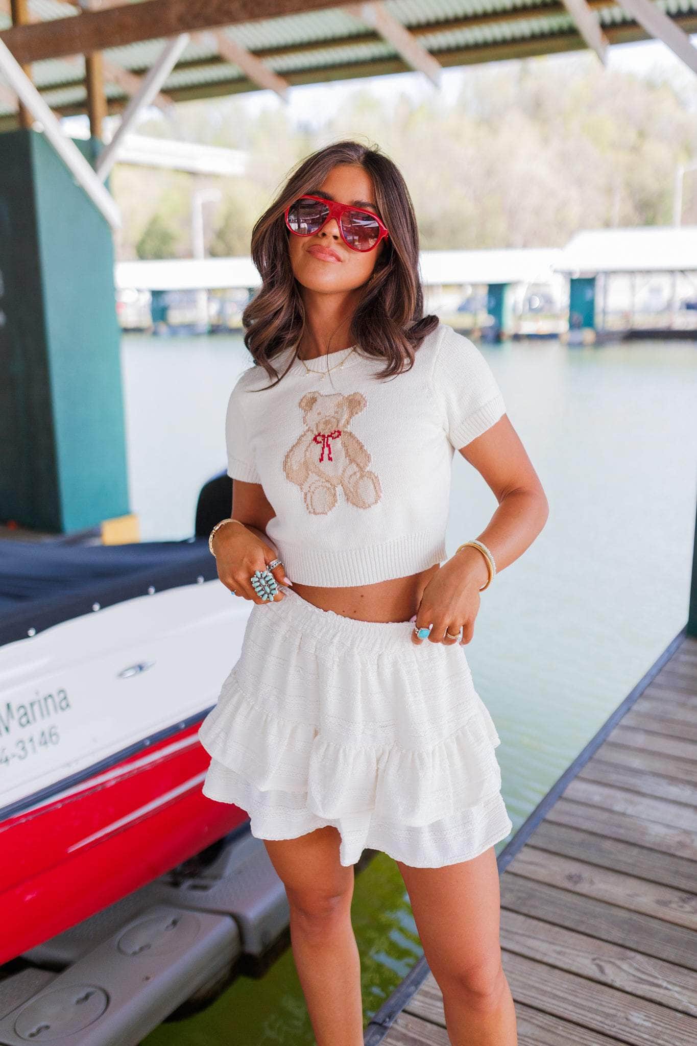 Teddy Bear Sweater Top