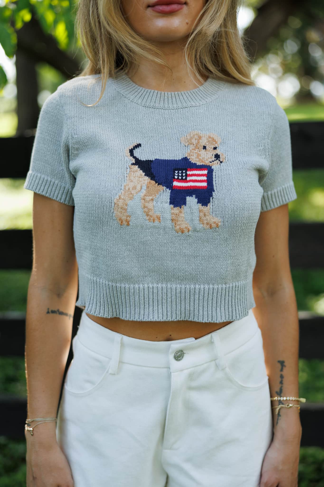 Patriot Pup Sweater Top