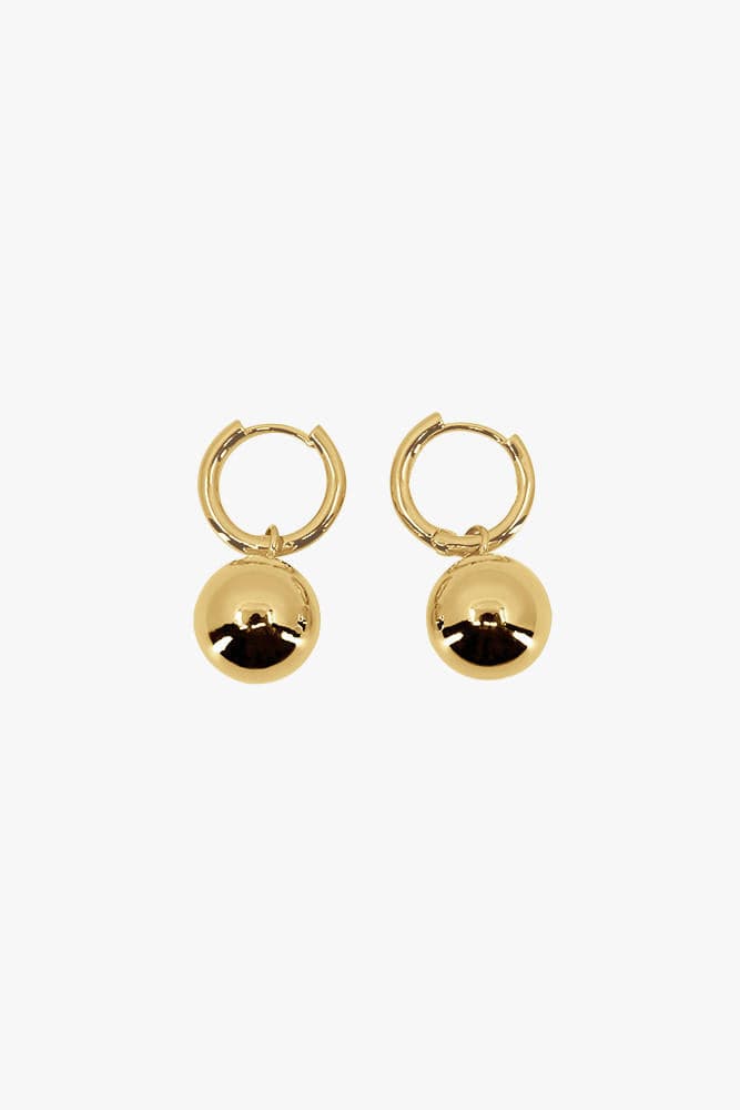 JE1001 gold huggie hoop earrings by together