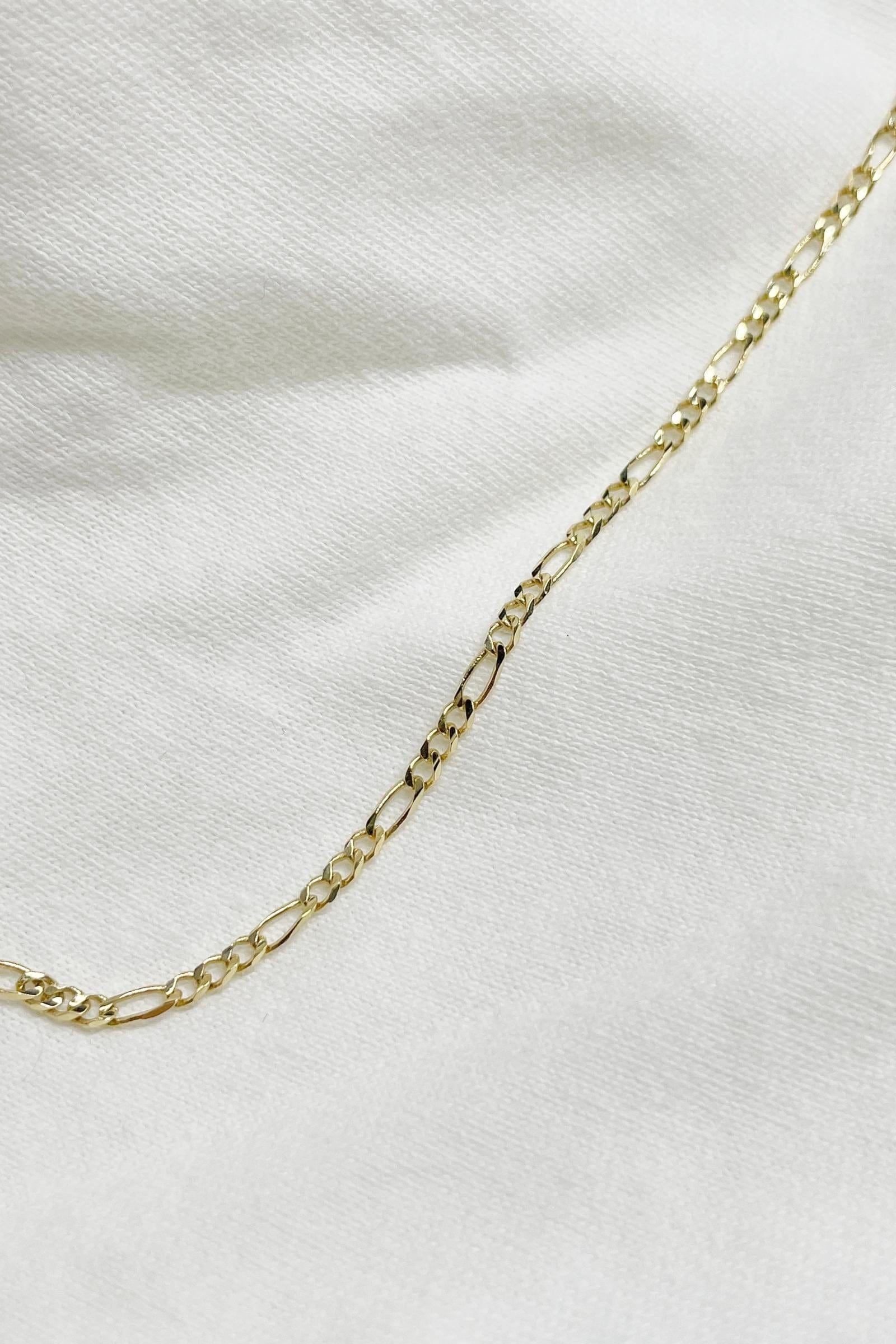 JN1027 simple gold chain necklace by together