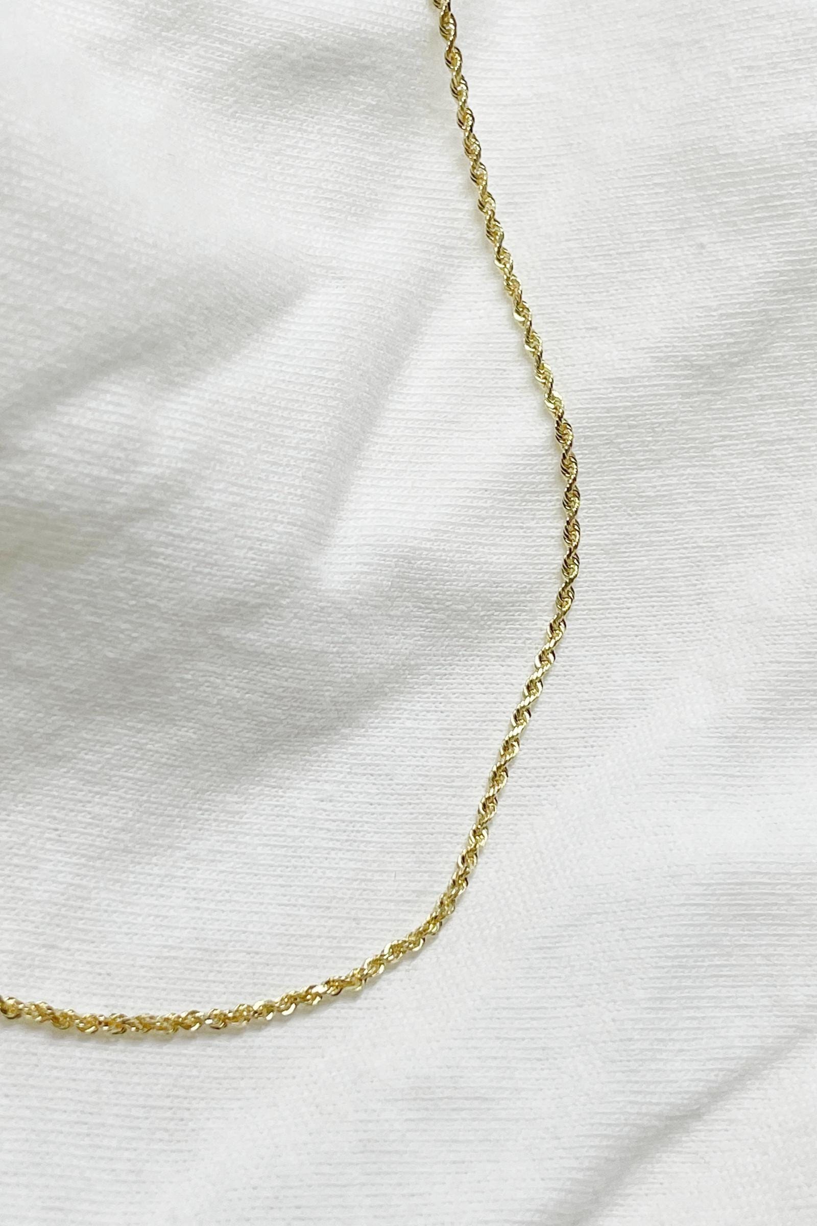 JN1028 simple gold chain necklace by together