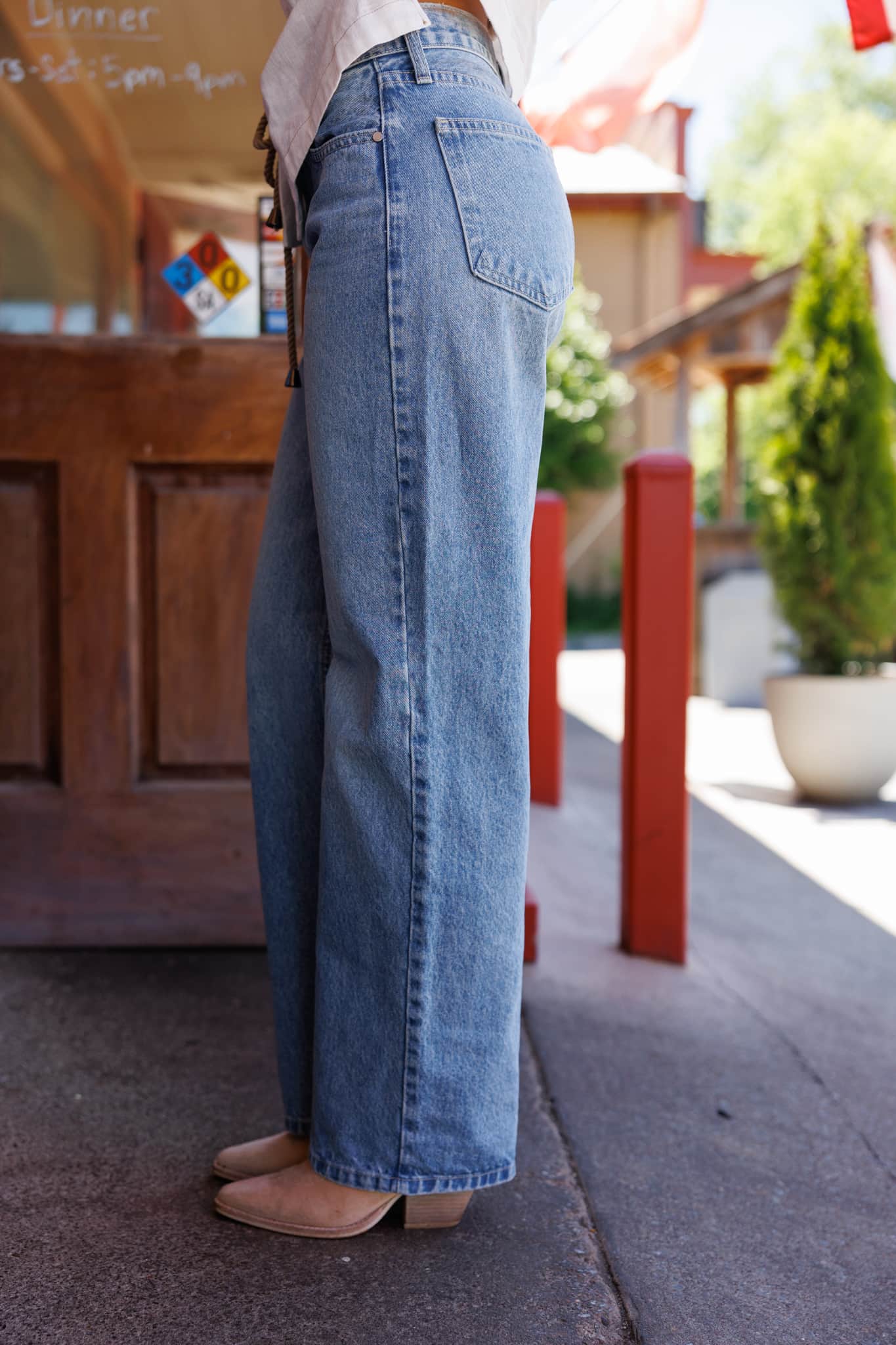 Just Black Low Rise Wide Denim