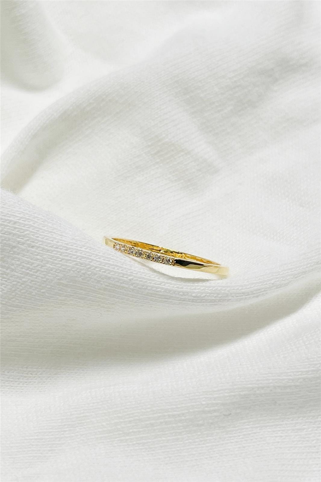 JR1005 simple gold ring by together