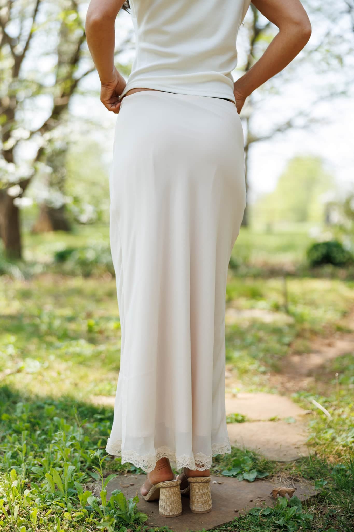 Keepsake Lace Trim Skirt