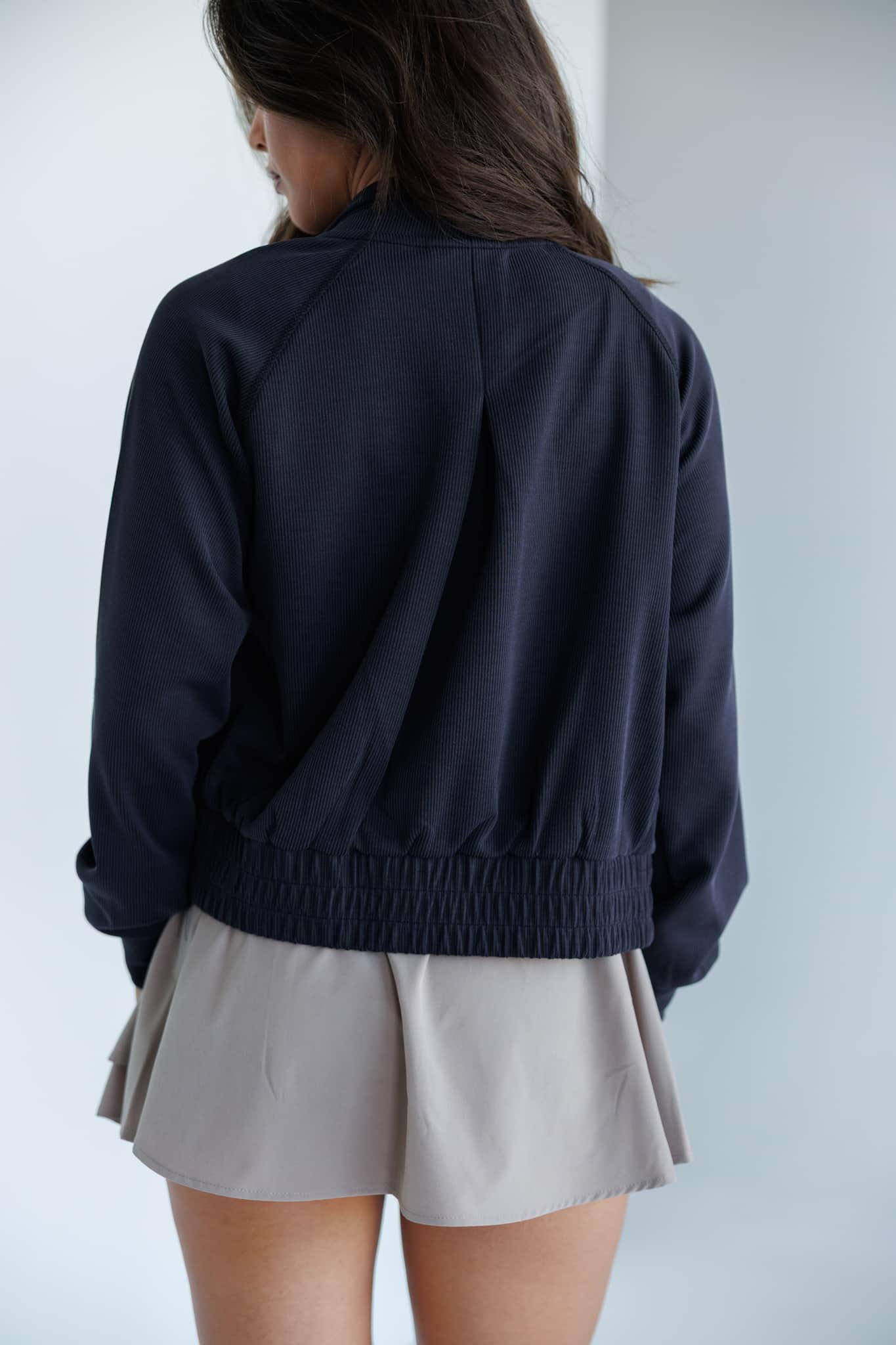 Sand Washed Ribbed Jacket