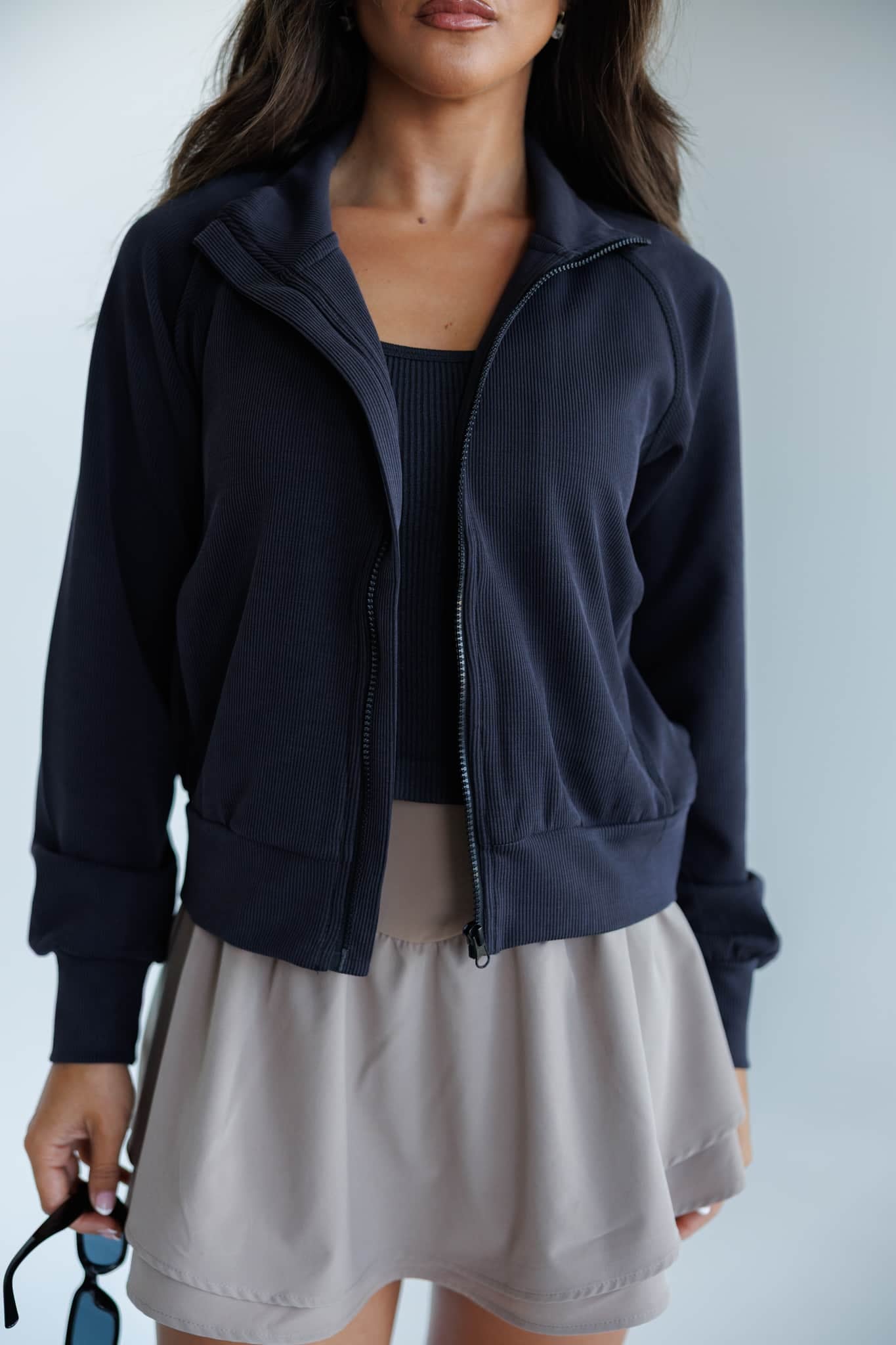 Sand Washed Ribbed Jacket