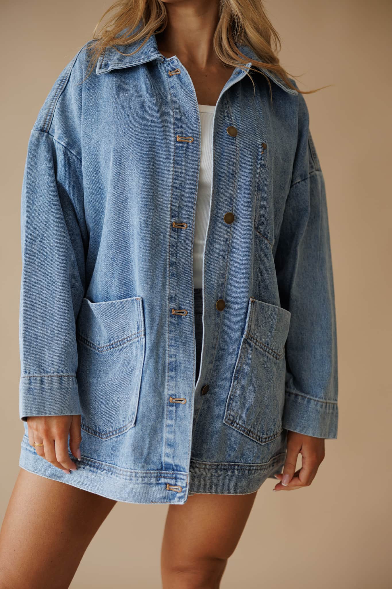 Boxy Cut Denim Jacket