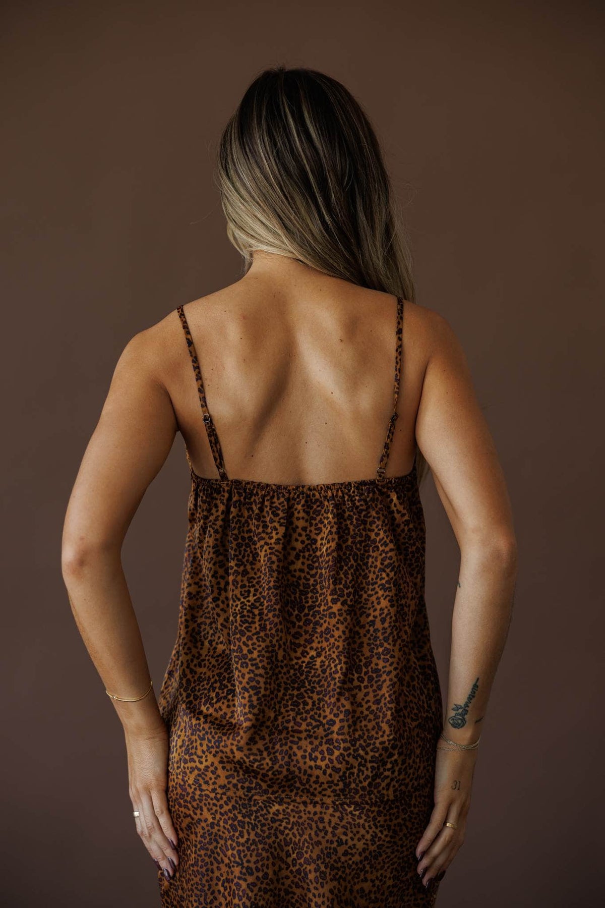 Cheetah print cami top