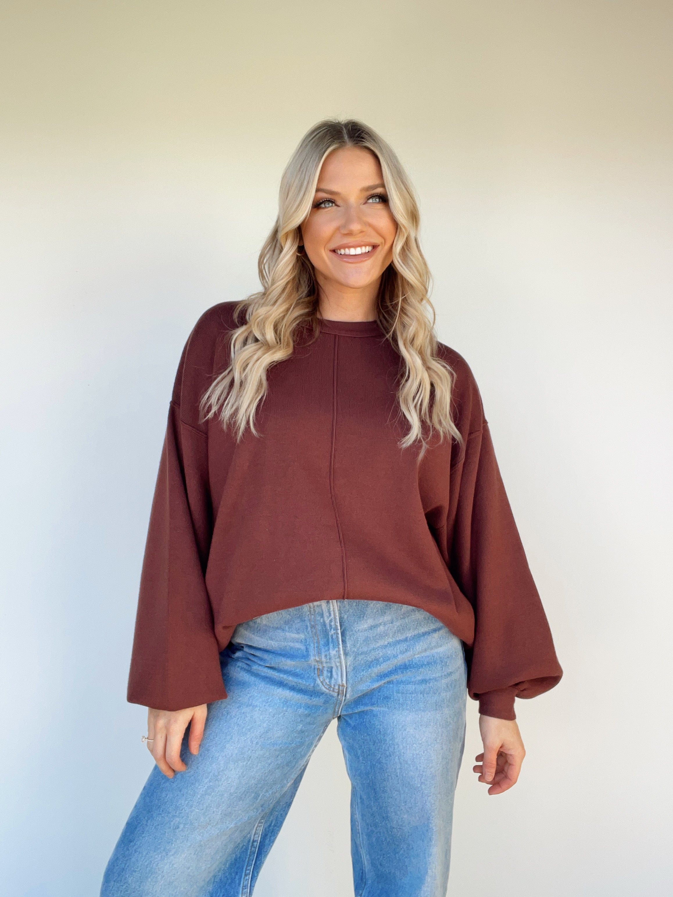 L4881-LANE brick sweater top by together