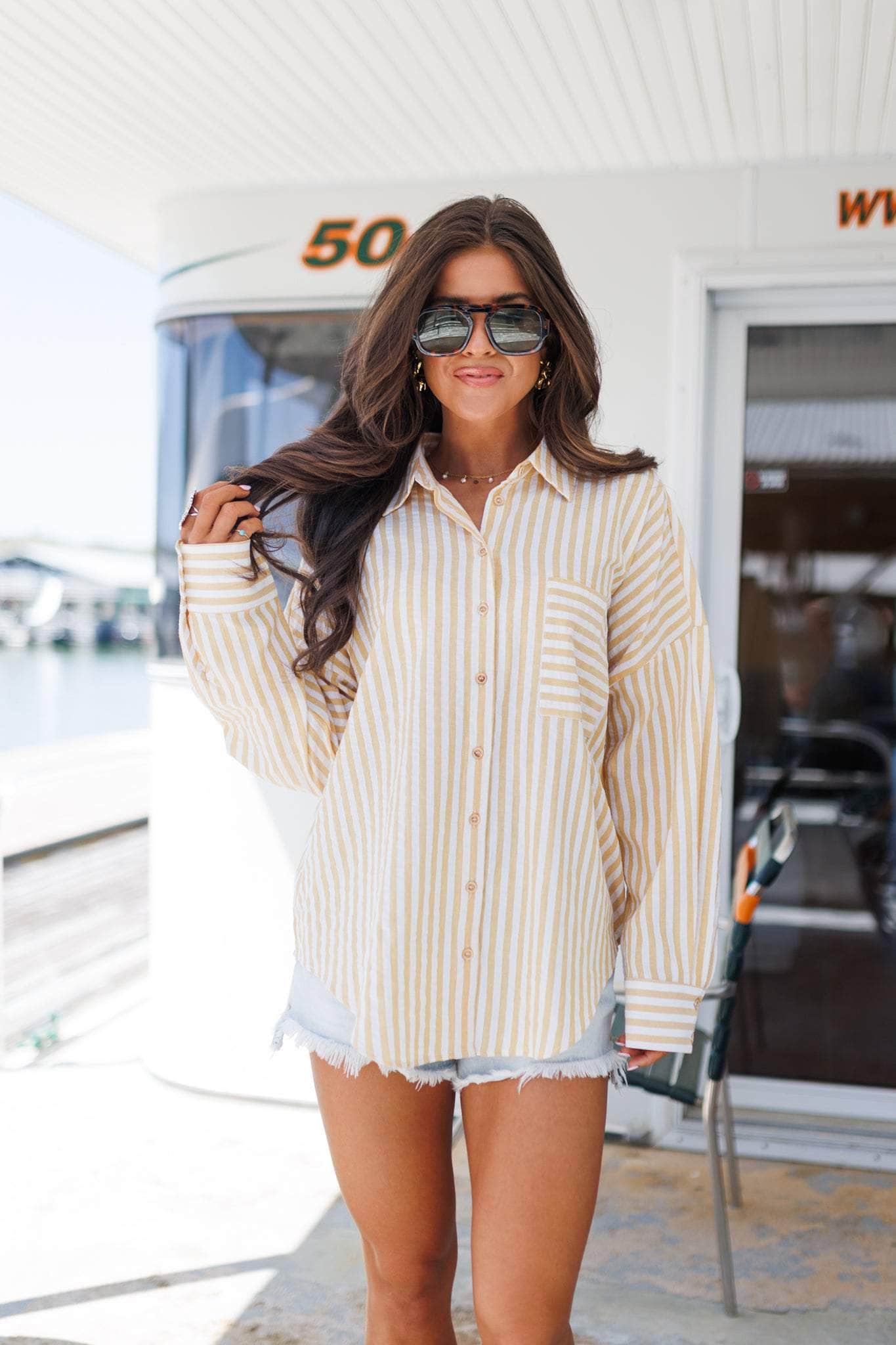 Summer In Sunshine Button Up