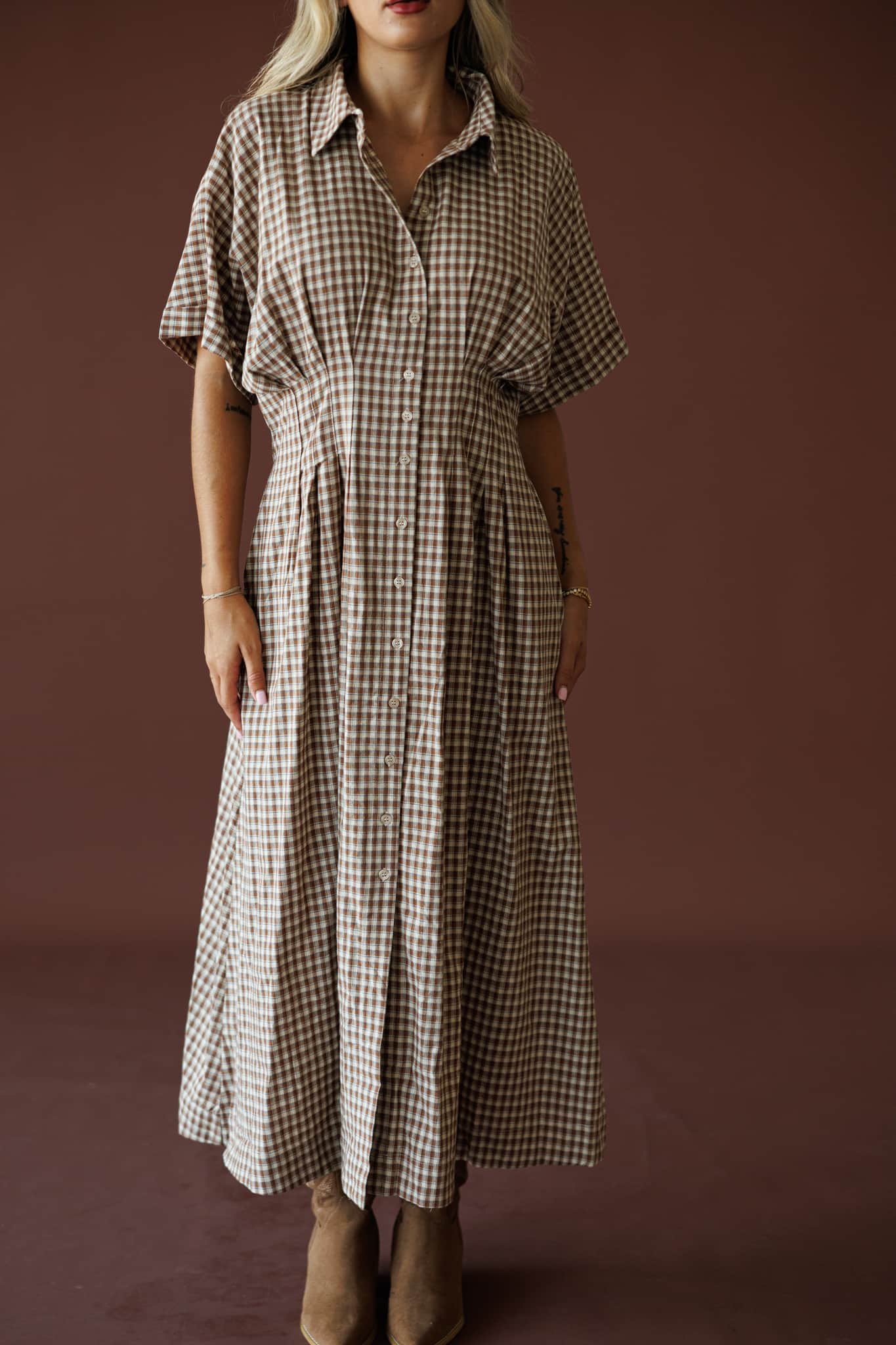 Harvest House Gingham Dress