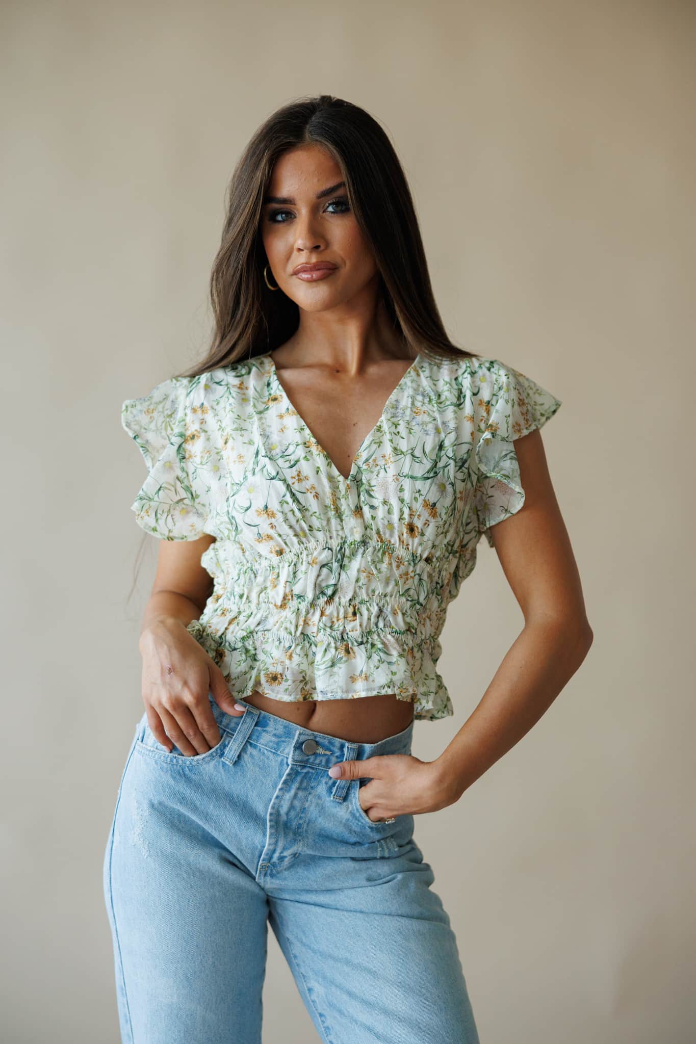 Rosemary Bloom Top