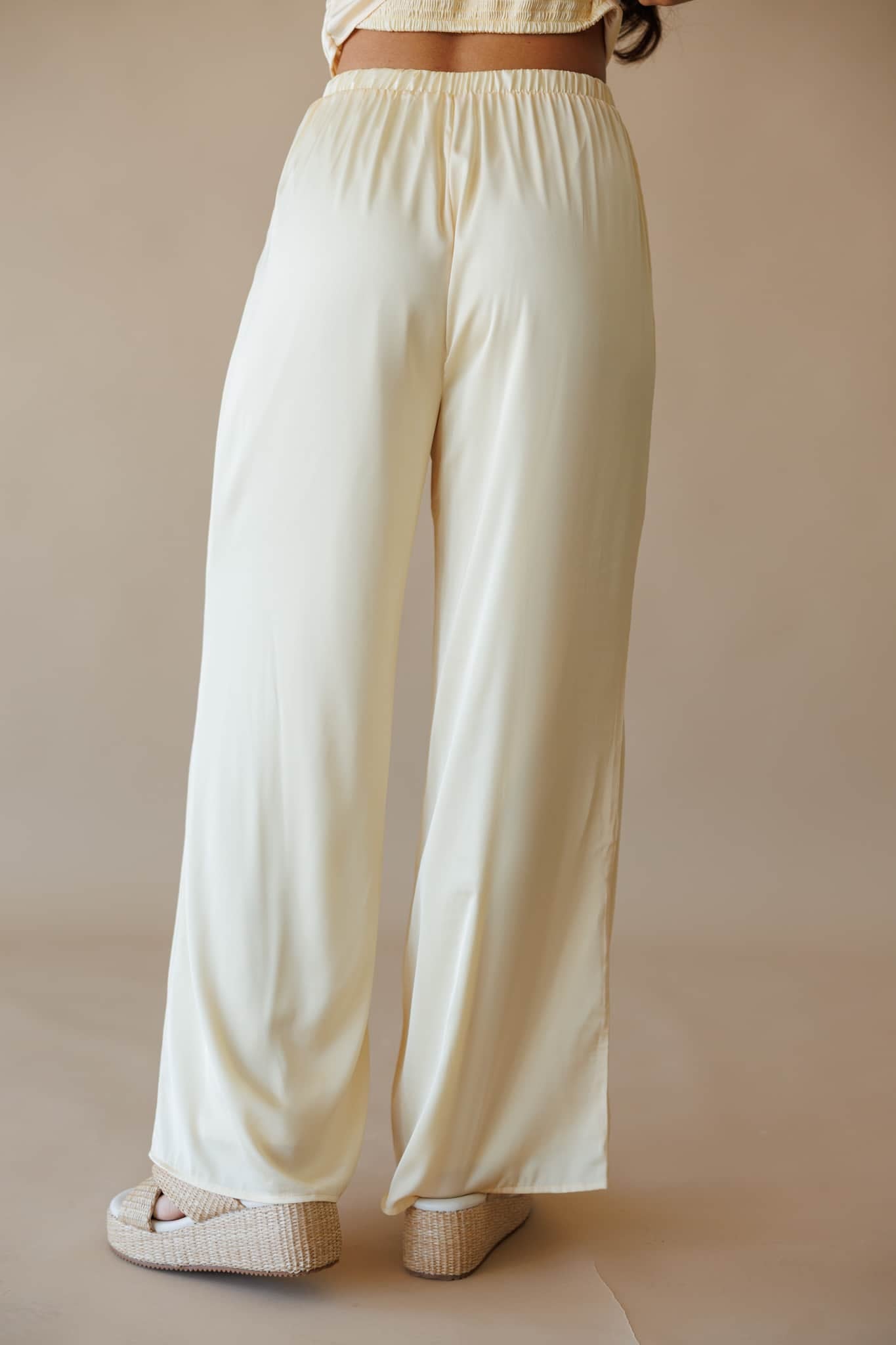Santorini Glow Satin Pants