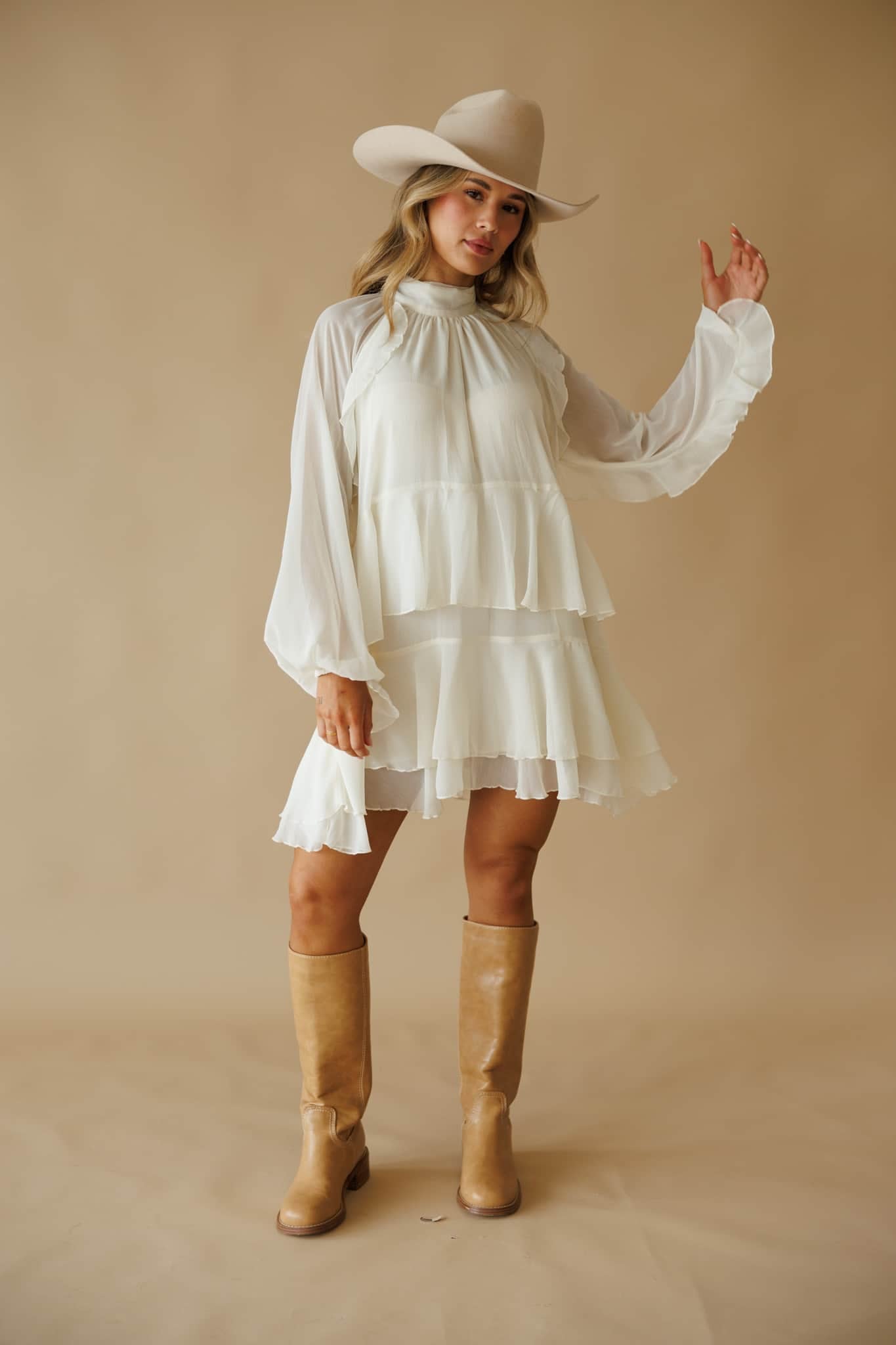 Champagne Country Dress S Cream by Lane 201
