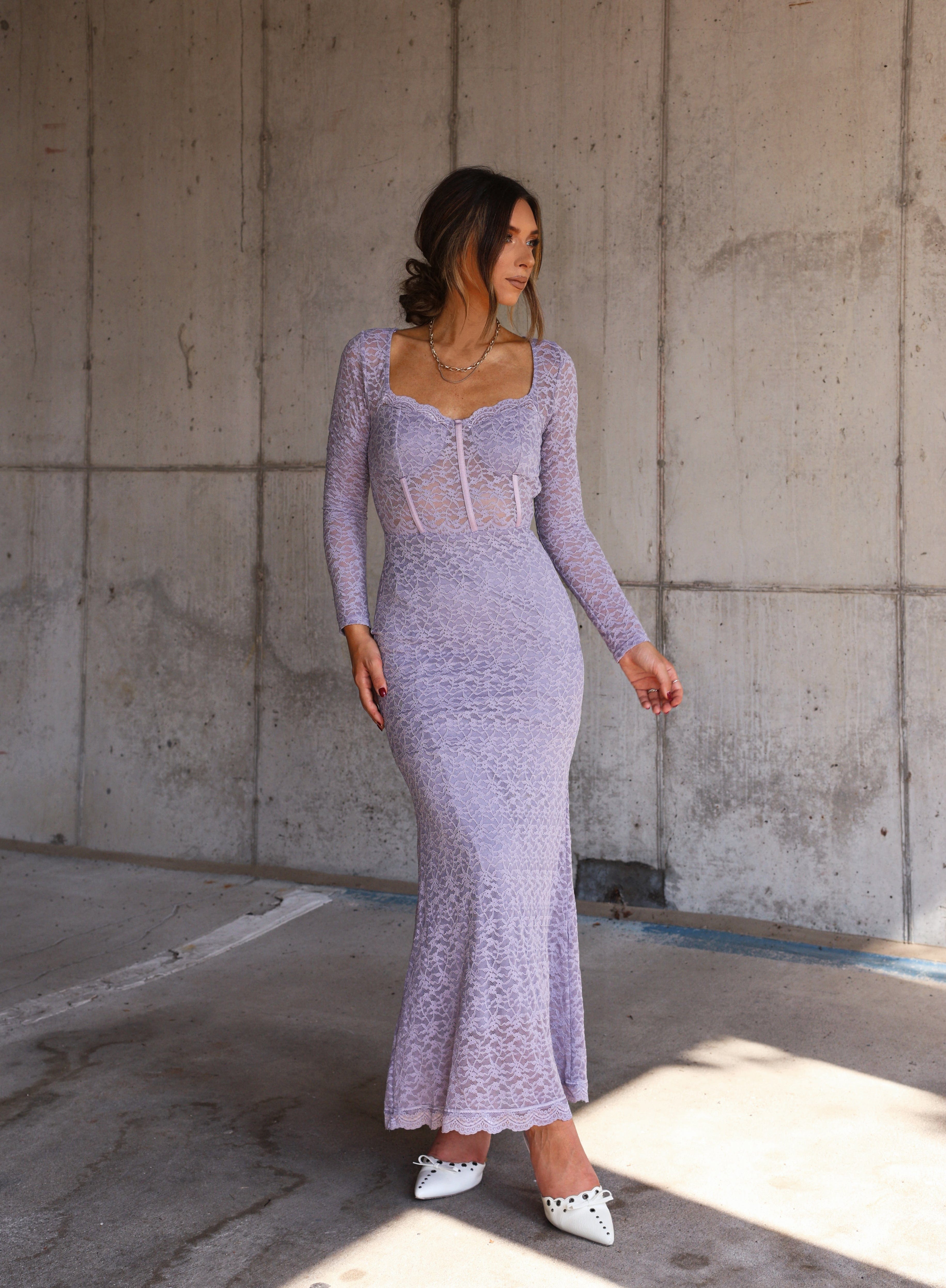 Lavish Lavender Dress Fore Collection