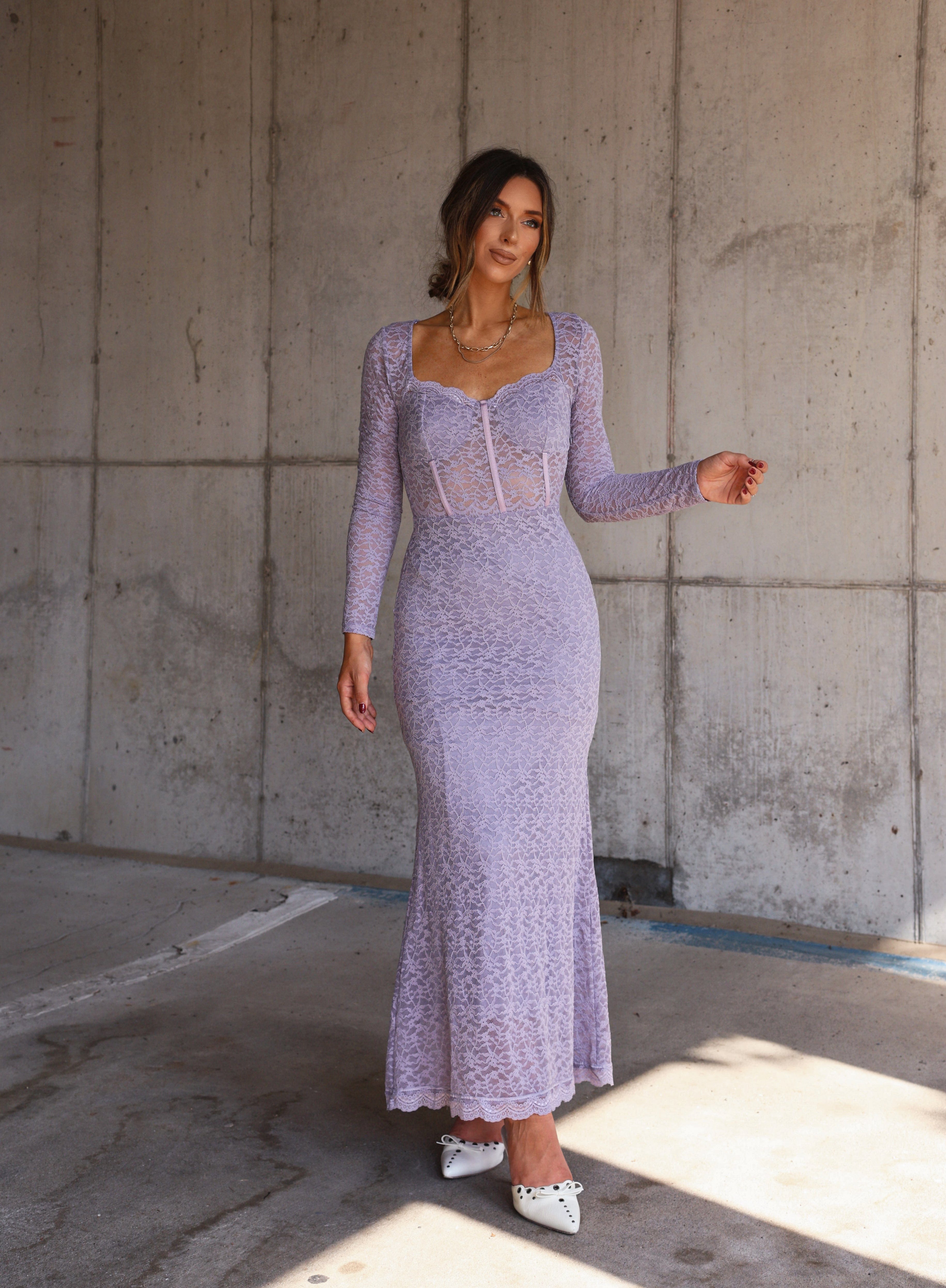 Lavish Lavender Dress Fore Collection