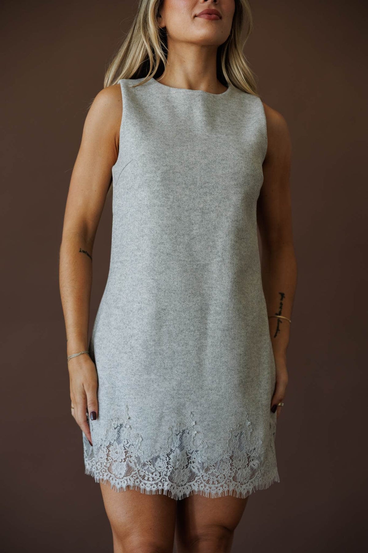 Lace mini dress