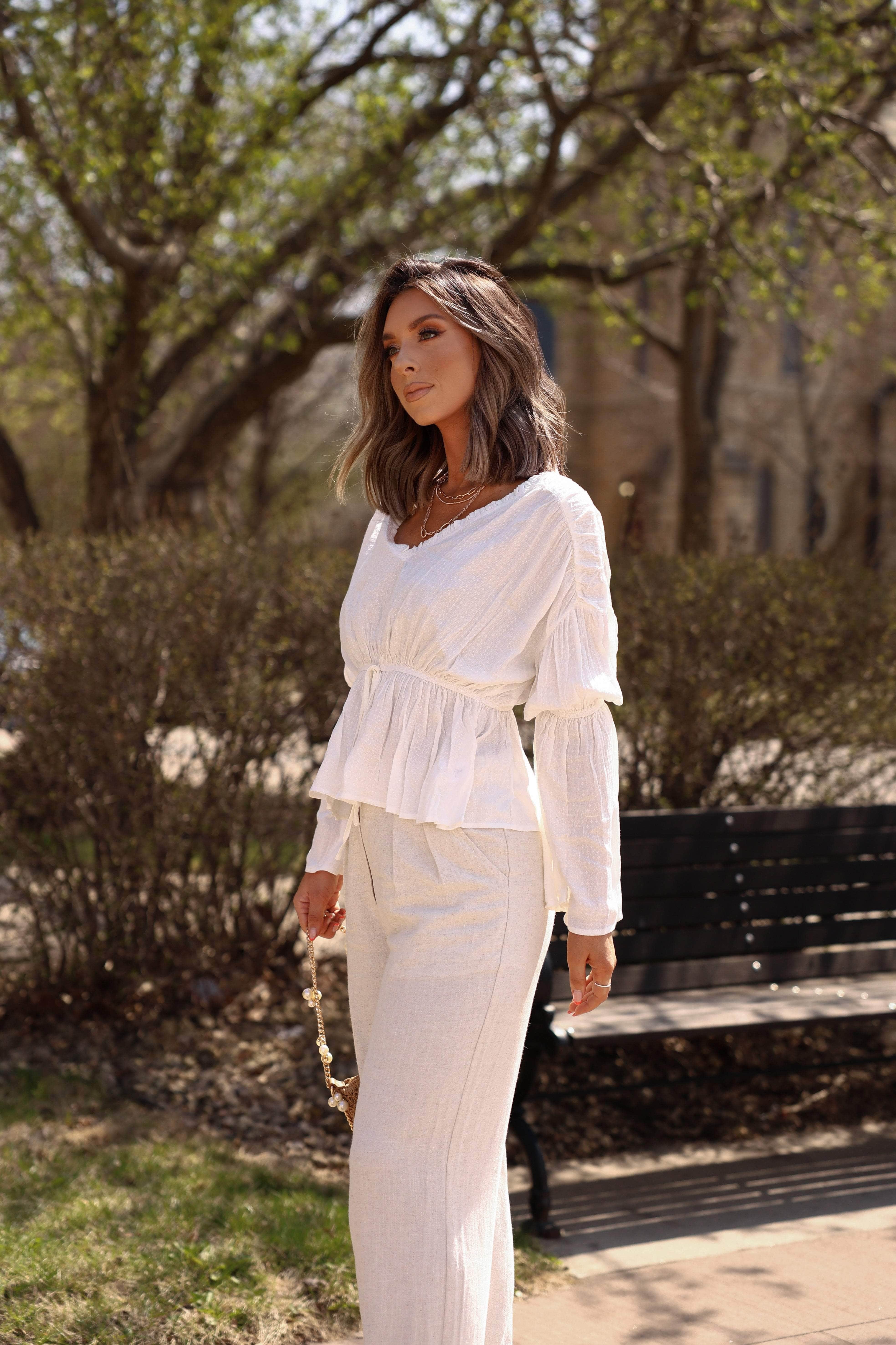 Let's Adventure Bell Sleeve Top