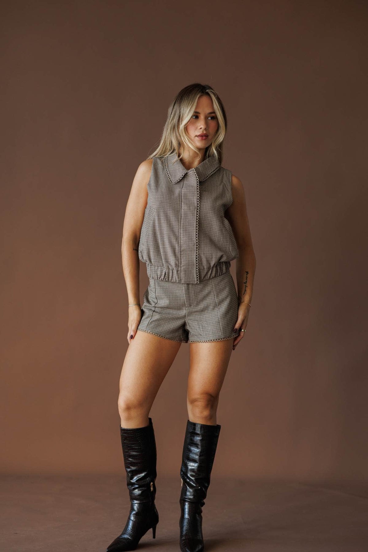Quilted shorts
