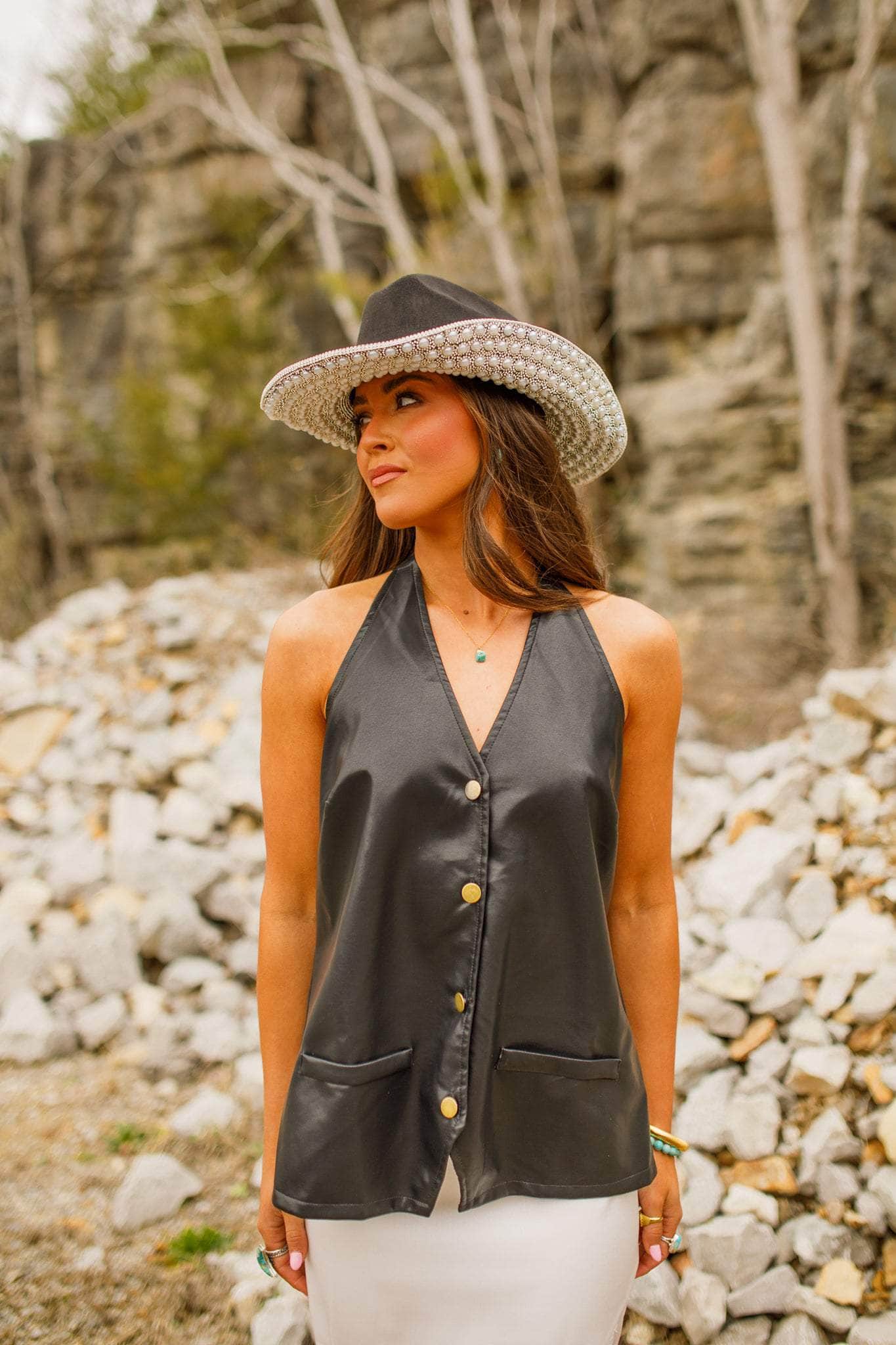 Lone Outlaw Leather Top