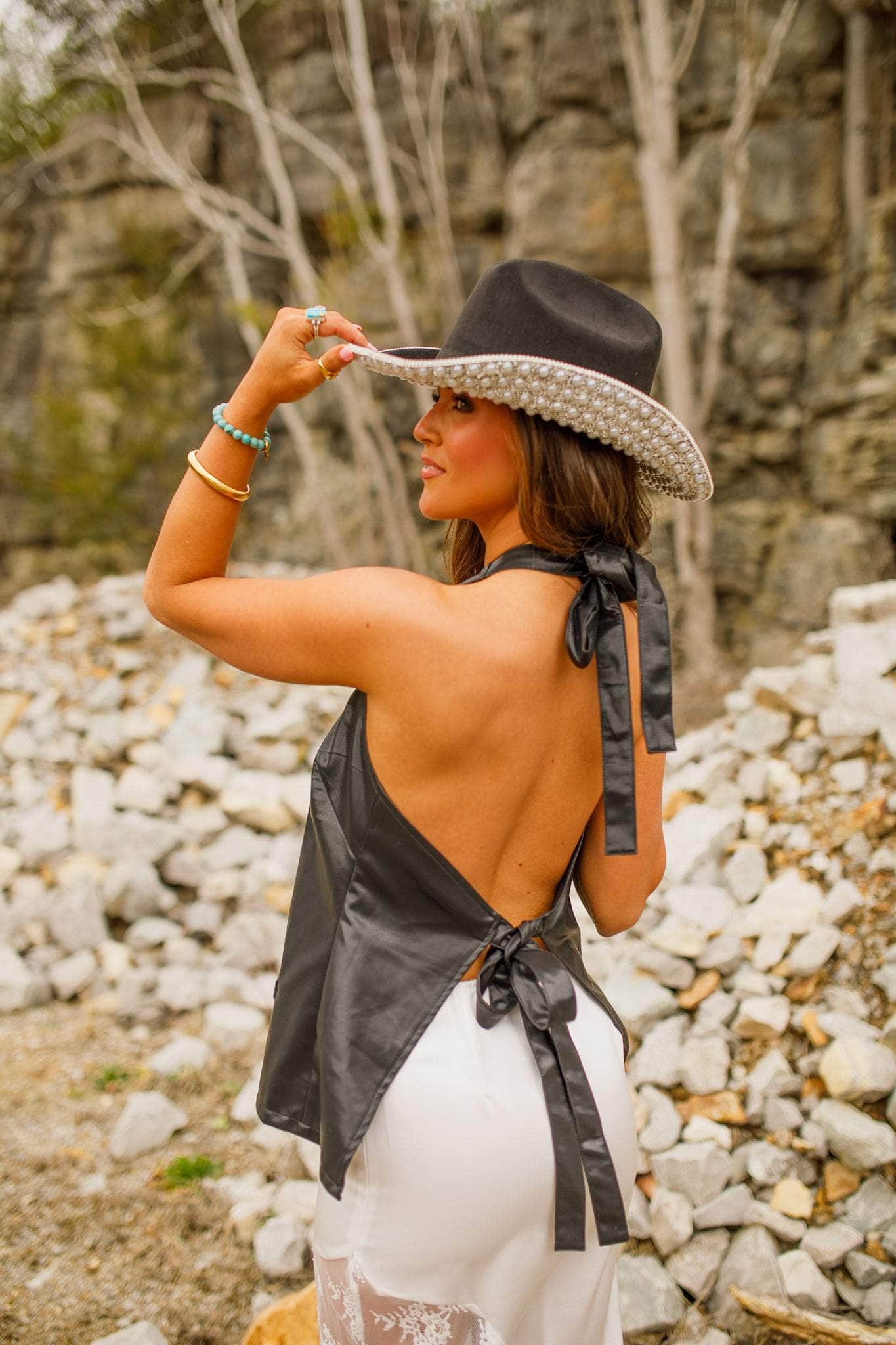 Lone Outlaw Leather Top