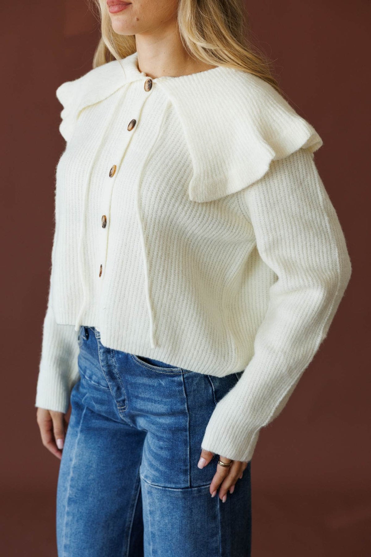 Cream cardigan