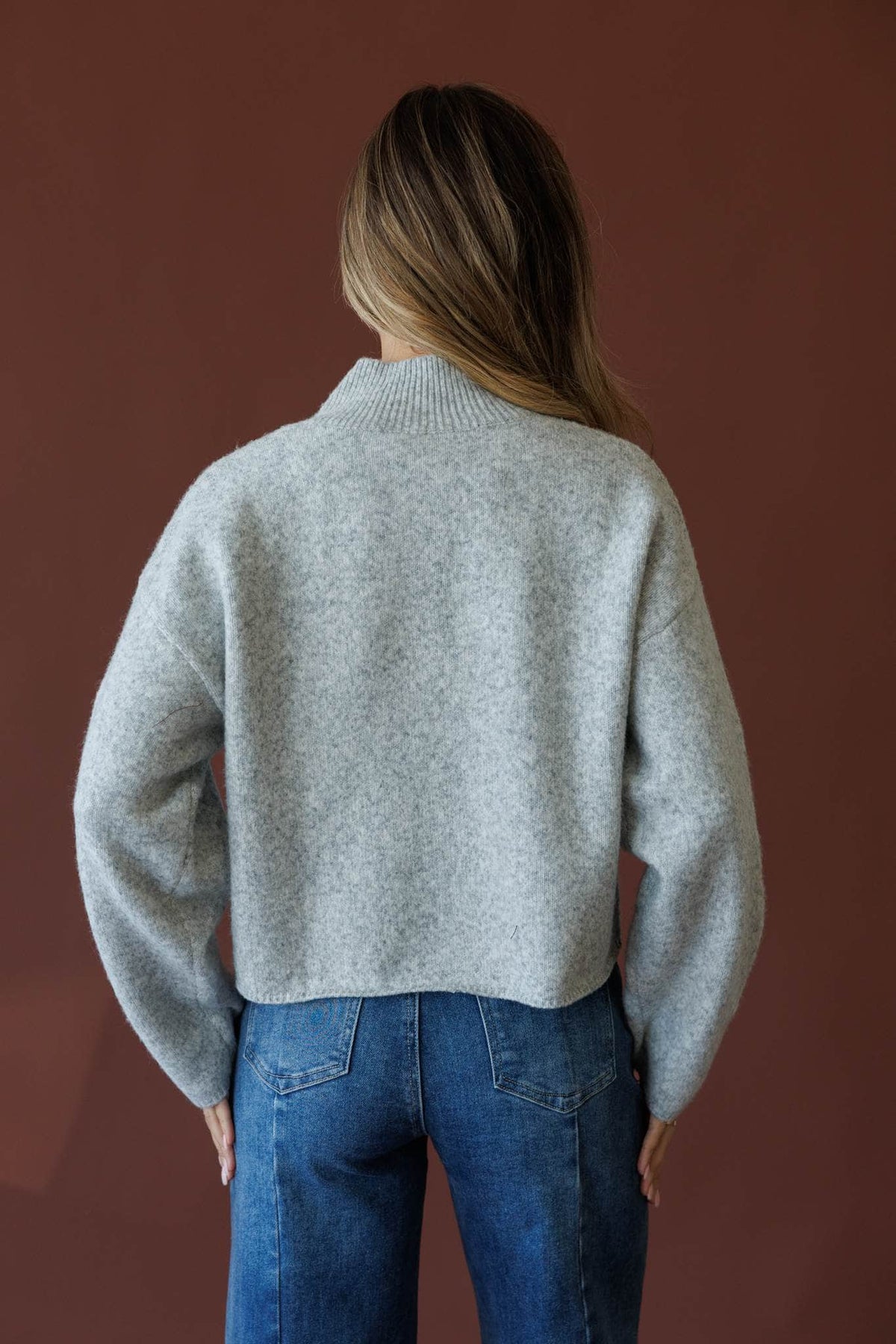 Heather grey cardigan