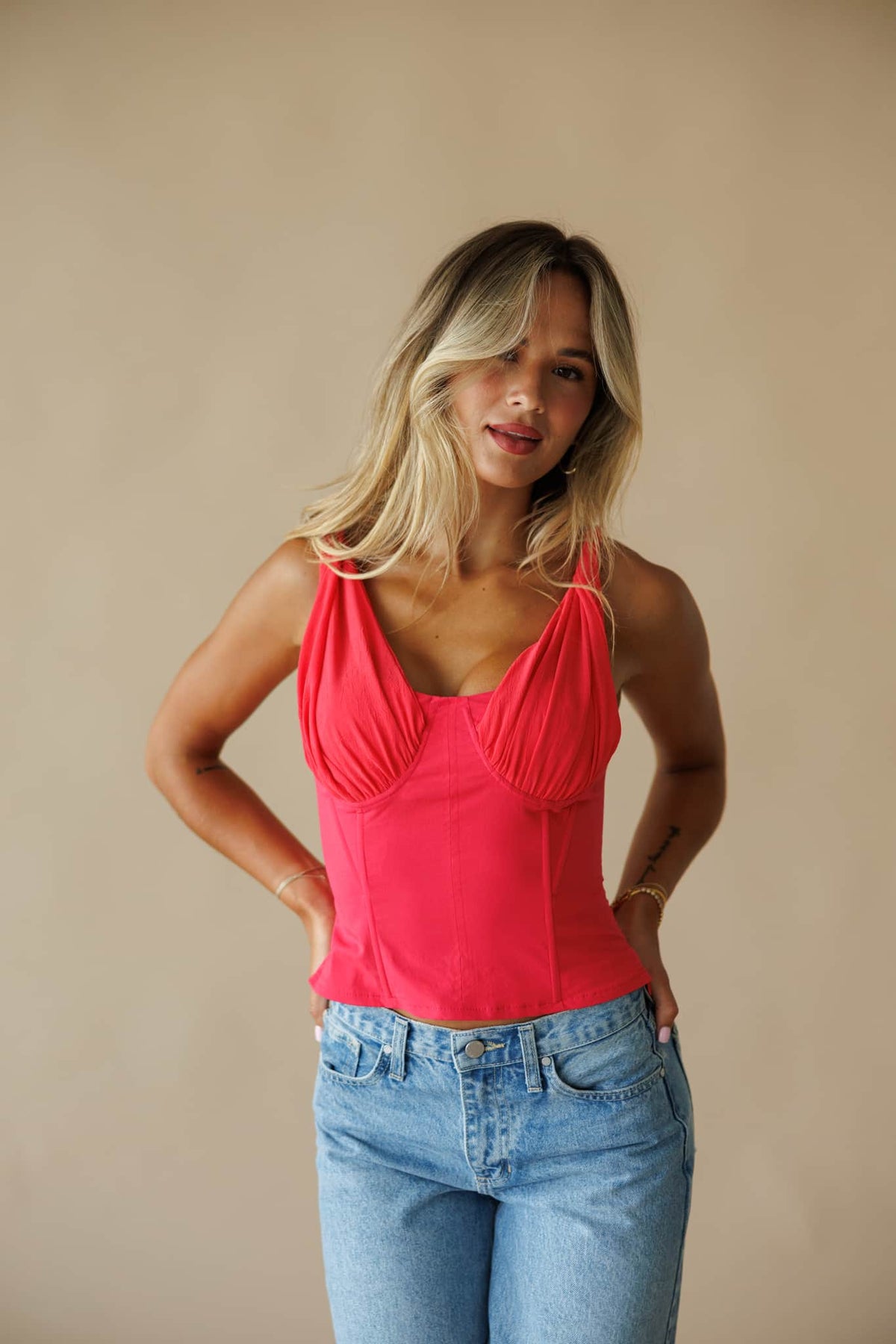 Red Corset Top for Women | Lane 201