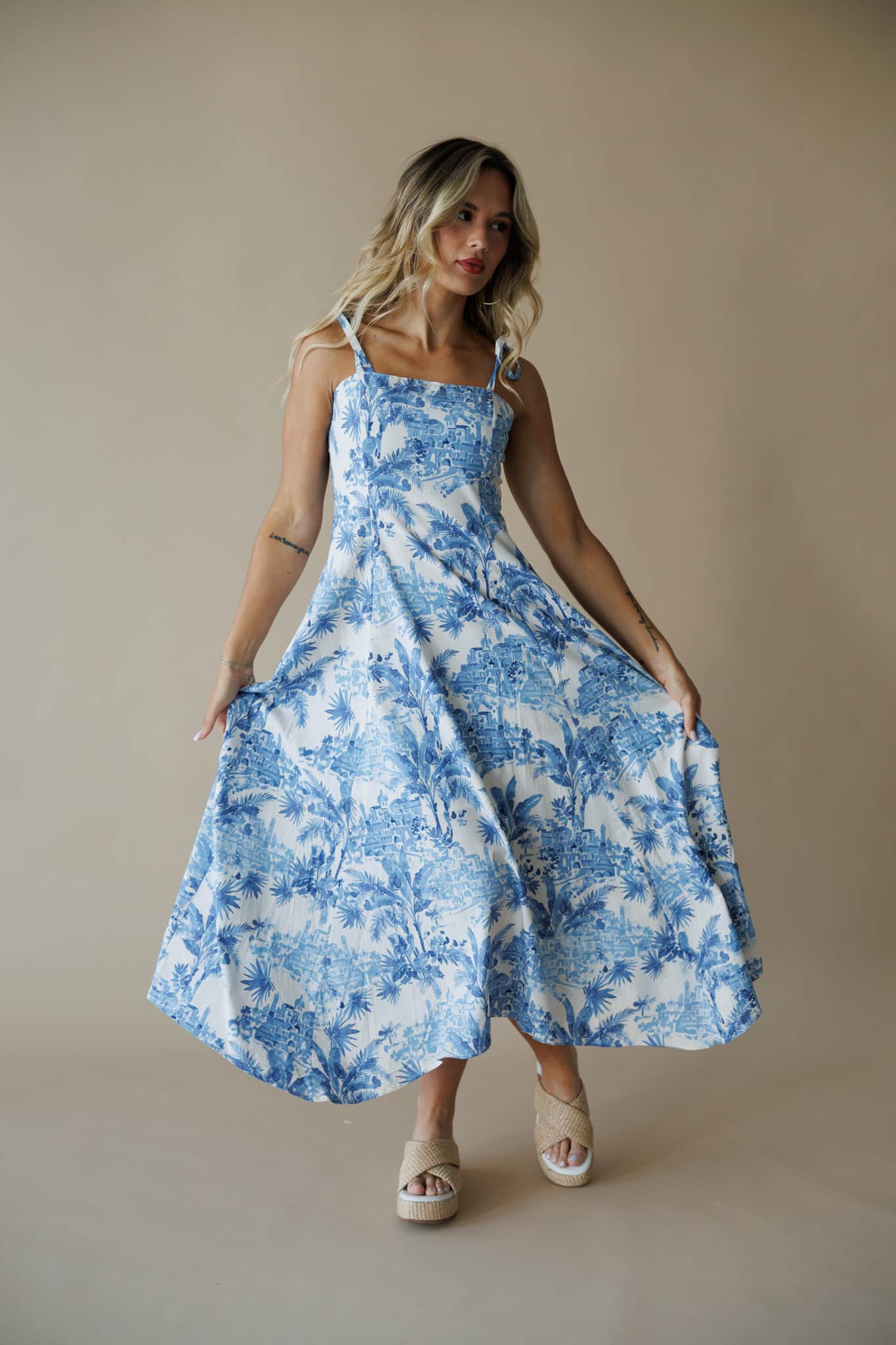 Mediterranean Daydream Maxi Dress S / Vieste Blue