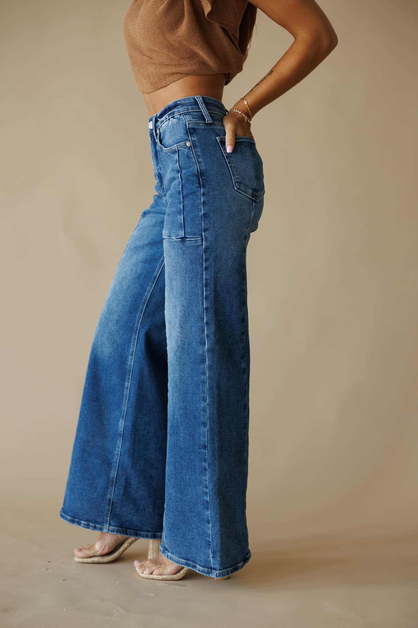 Midland Stretch Wide Leg Jean