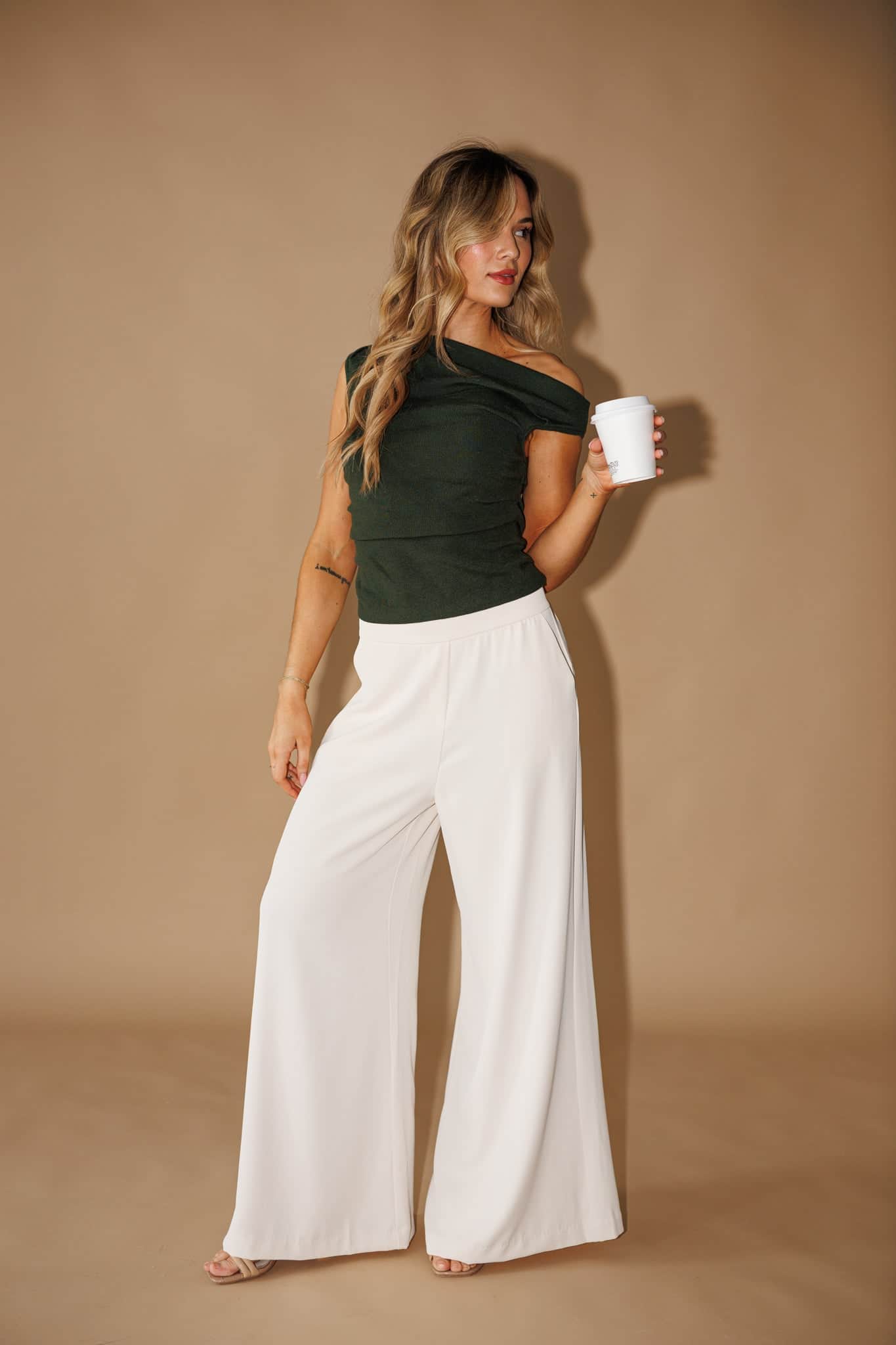modern dress tops Modern Basic Top L Green by Lane 201