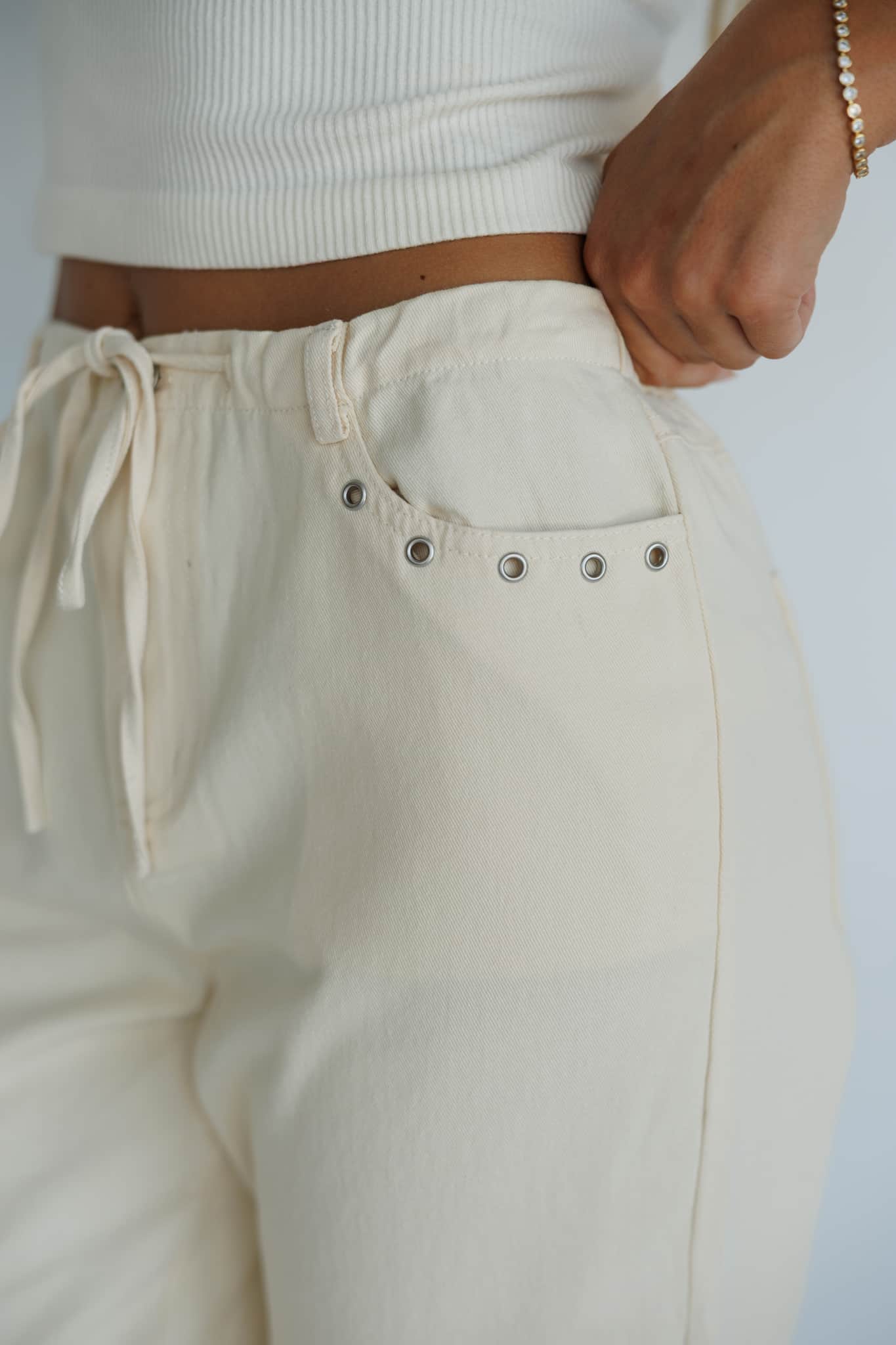 Lucky Break Eyelet Pants
